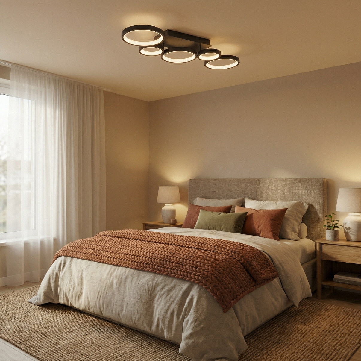 Toolight, LED stropné svietidlo, 35W, 4000K, 2000lm, APP1913-C, čierna, OSW-66060