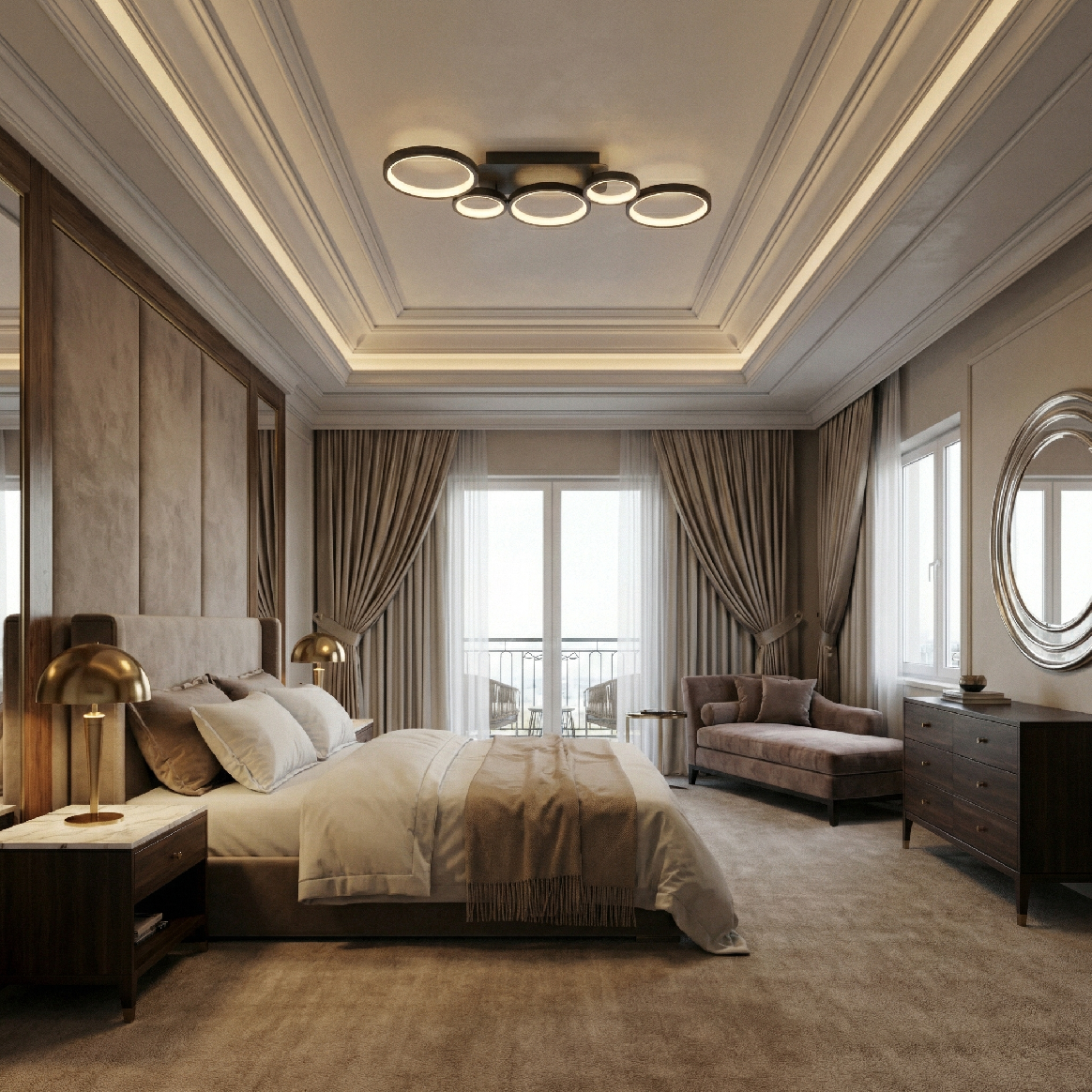 Toolight, LED stropné svietidlo, 35W, 4000K, 2000lm, APP1913-C, čierna, OSW-66060