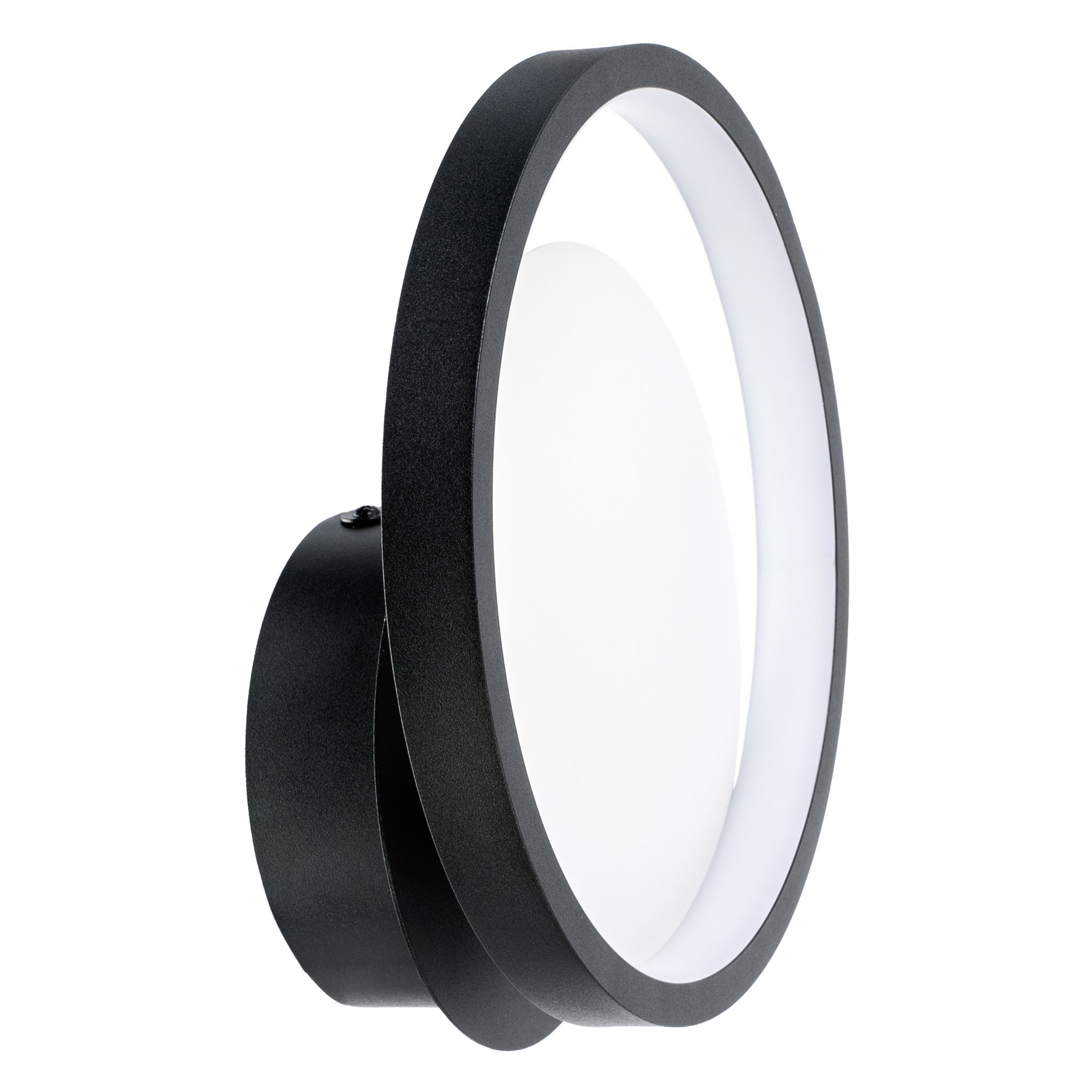 Toolight, LED nástenné svietidlo 21 cm, 8W, 500lm, APP1915-W, čierna, OSW-66061
