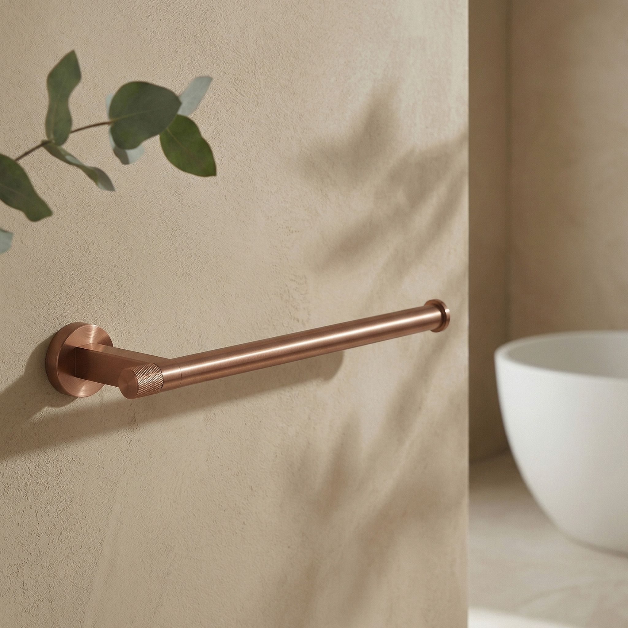 Rea Ori, suport pentru prosoape de baie, 39106, cupru mat, REA-98071