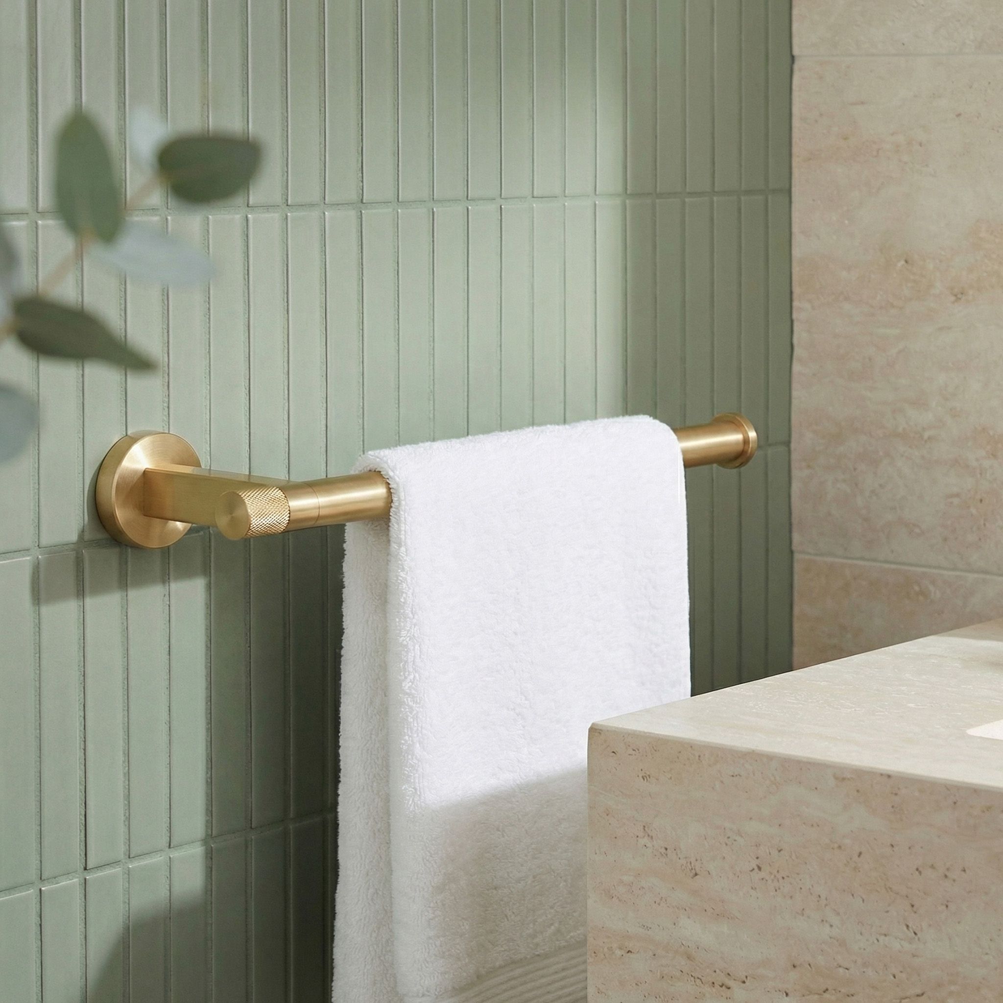 Rea Ori, suport pentru prosoape de baie, 39106, auriu mat, REA-98068