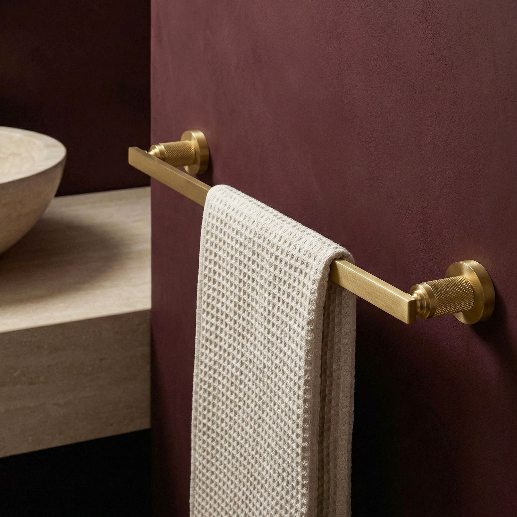 Rea Rivo, suport pentru prosoape de baie 60 cm, 81301, auriu mat, REA-98057