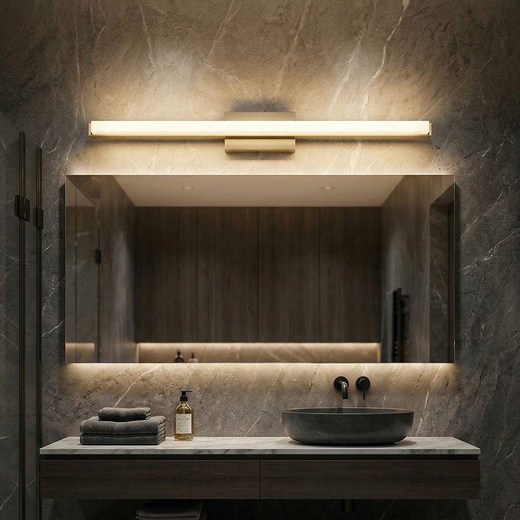 Toolight, LED nástenné svietidlo 80cm, 13W, 4000K, 1000lm, APP1853-1W, zlatá matná, OSW-66007