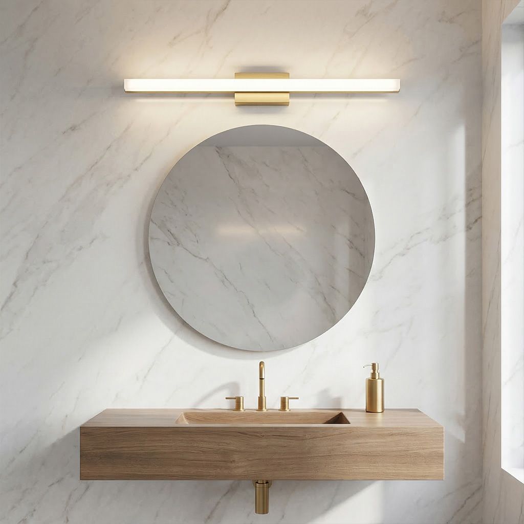 Toolight, LED nástenné svietidlo 80cm, 13W, 4000K, 1000lm, APP1853-1W, zlatá matná, OSW-66007