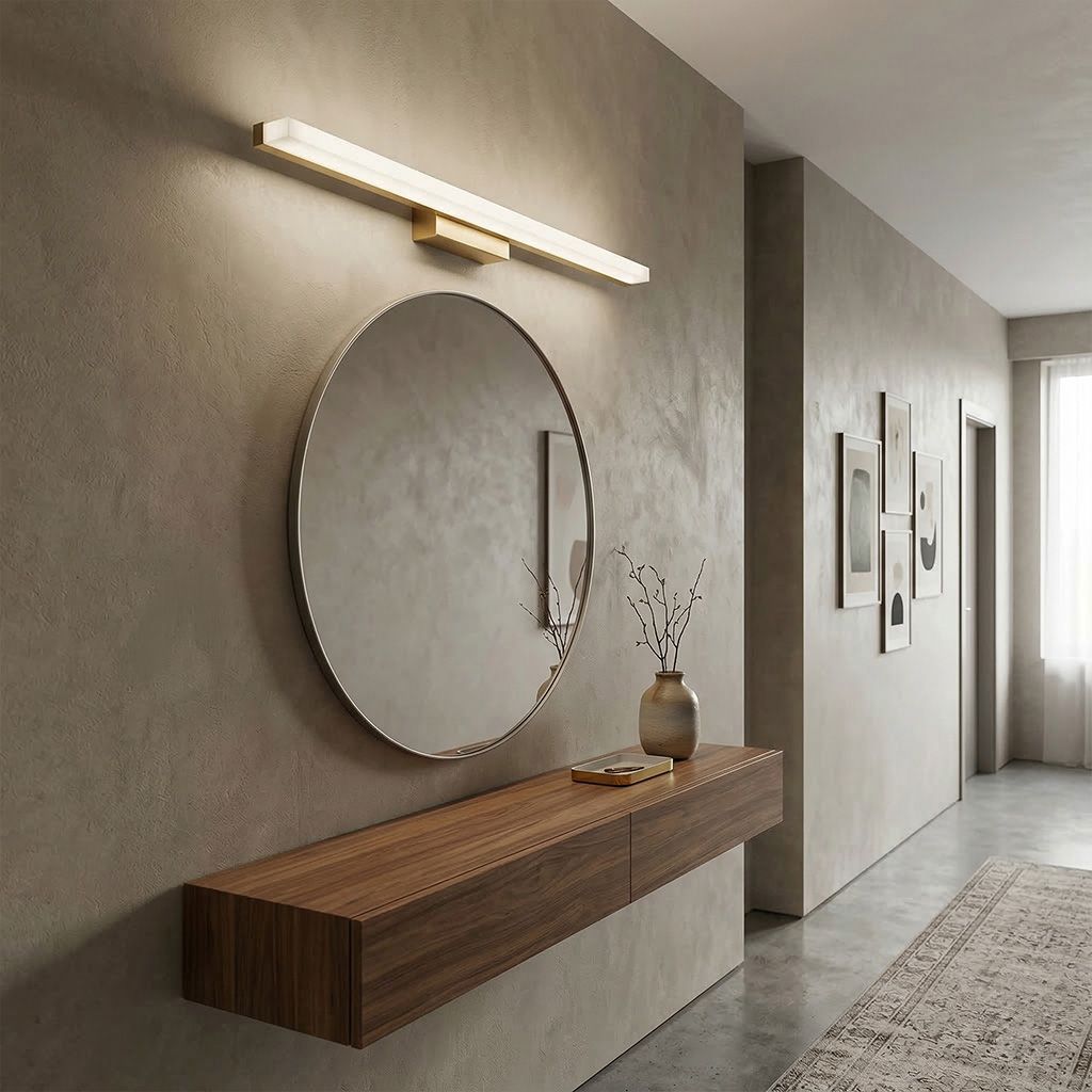 Toolight, LED nástenné svietidlo 80cm, 13W, 4000K, 1000lm, APP1853-1W, zlatá matná, OSW-66007