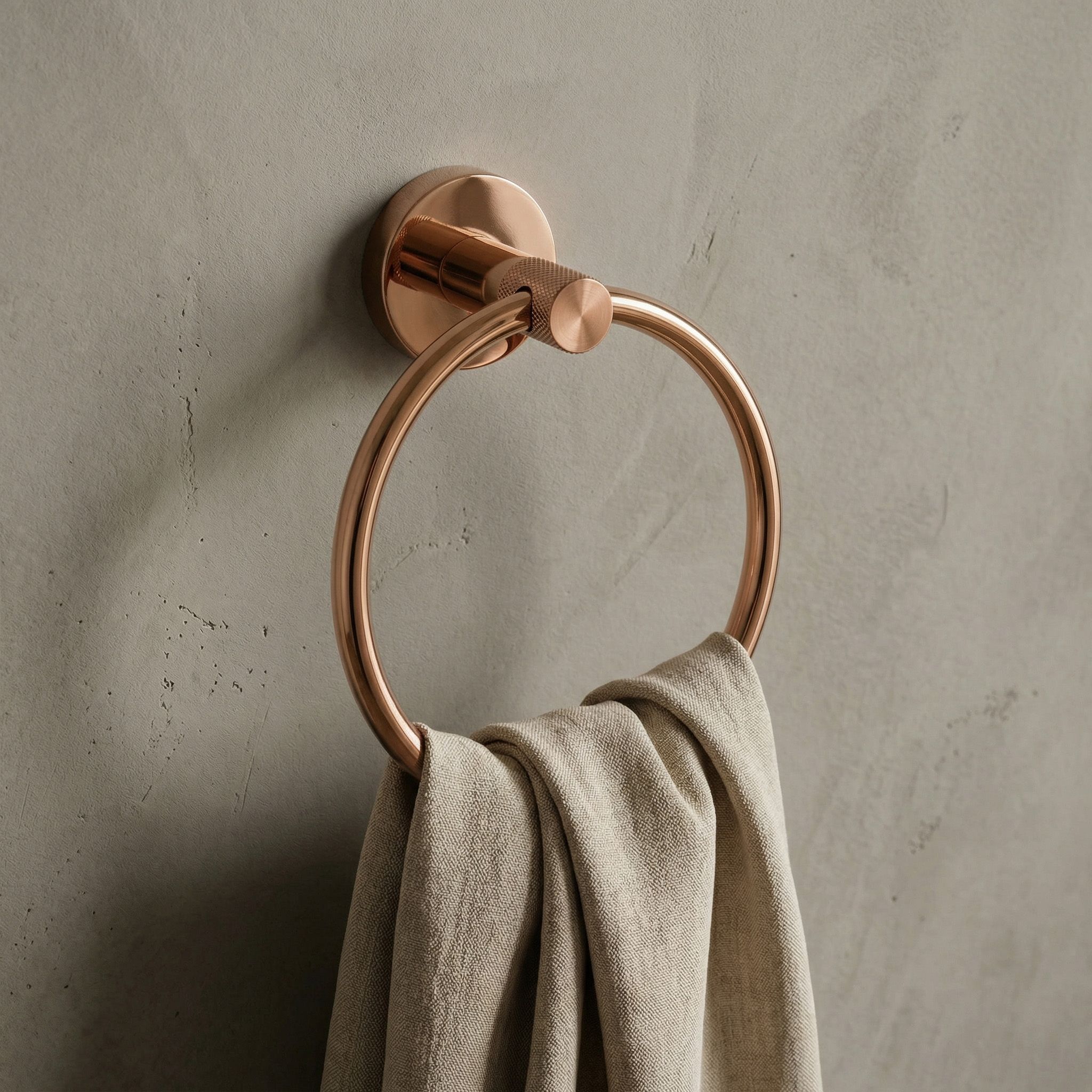 Rea Modern, suport pentru prosoape inelar, Ring 6610, cupru mat, REA-98047