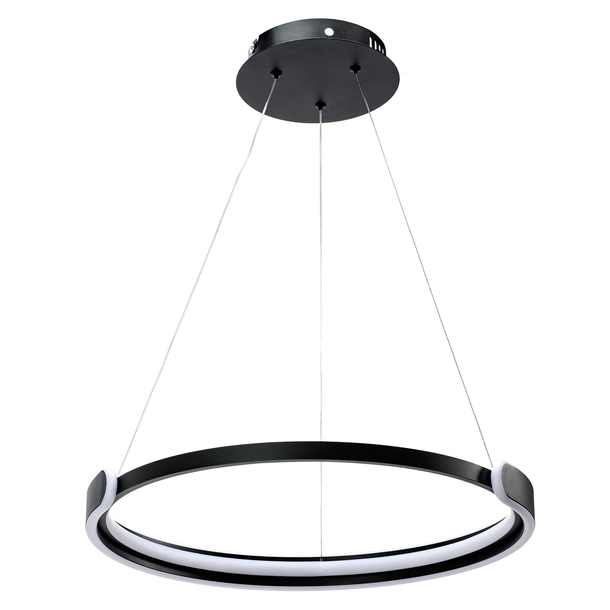Toolight, LED stropné svietidlo 50cm, 48W, 4000K, 2500lm, APP1927-CP, čierna, OSW-66067