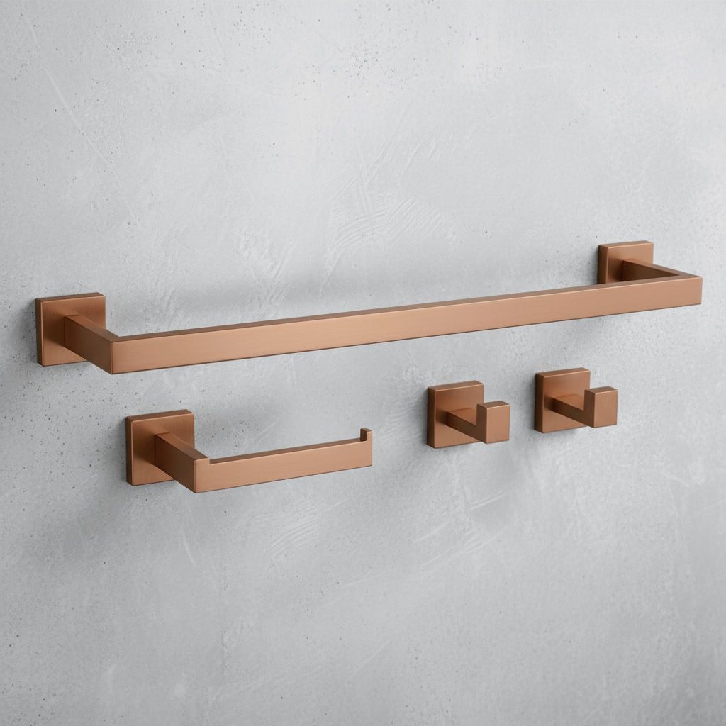 REA Rio sada koupelnových doplňků Měděná matná