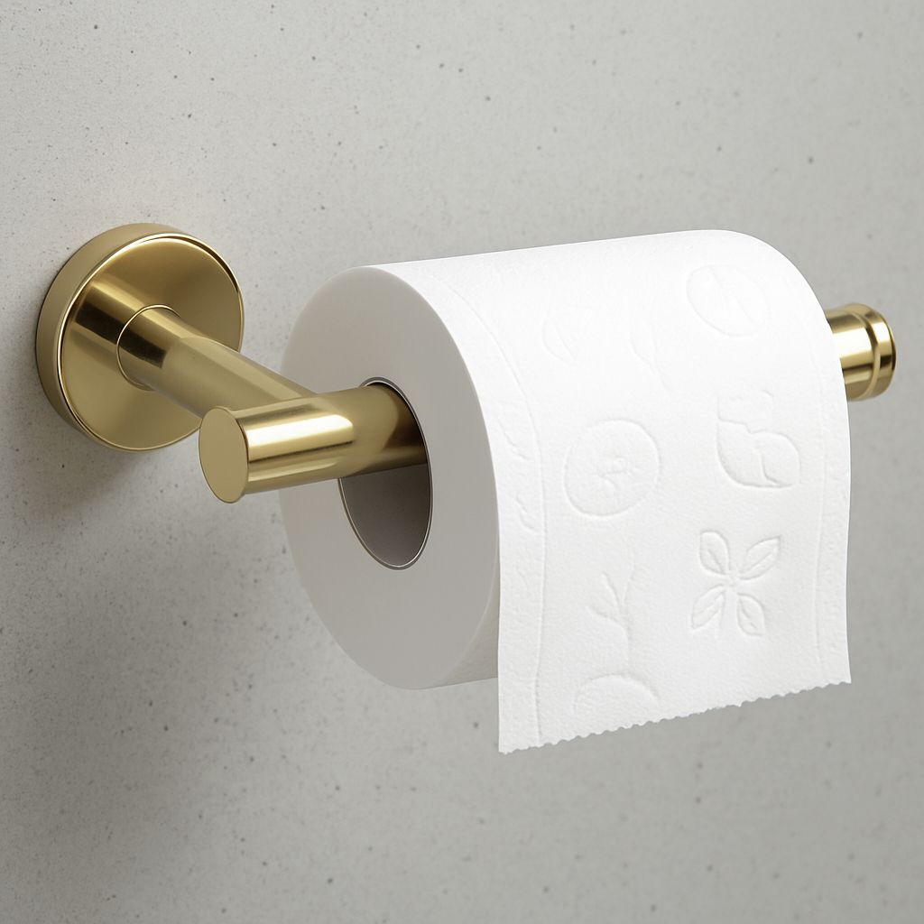 Rea Ari, set accesorii baie (4 piese), auriu strălucitor, REA-05000