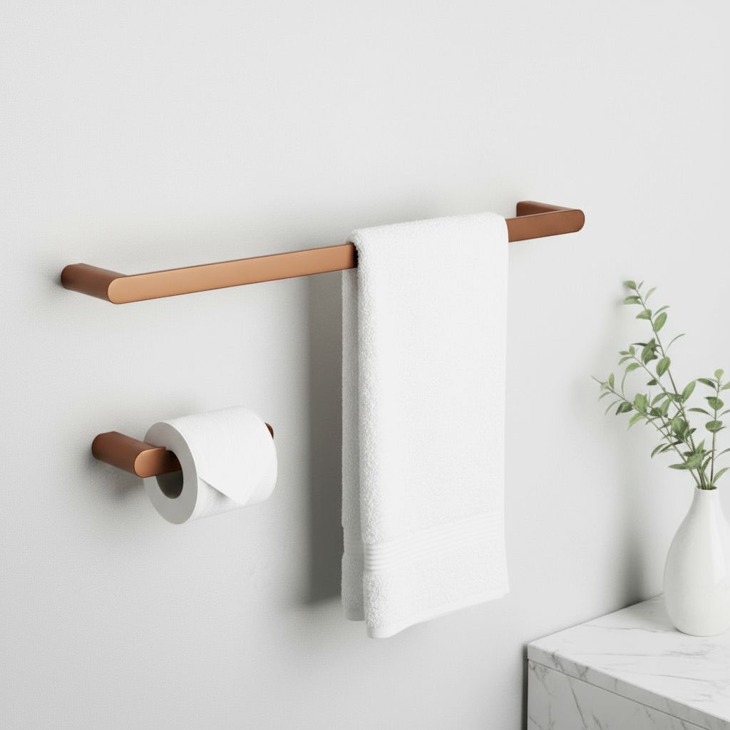 REA Mati držák na ručník Měděná matná