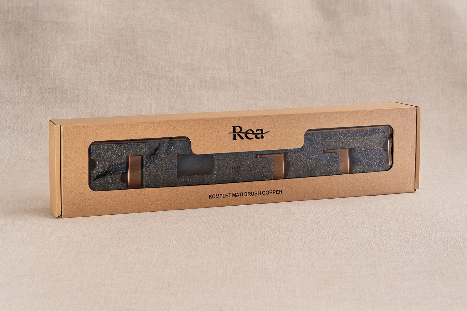 Rea Mati, set accesorii baie (4 piese), cupru mat, REA-05004