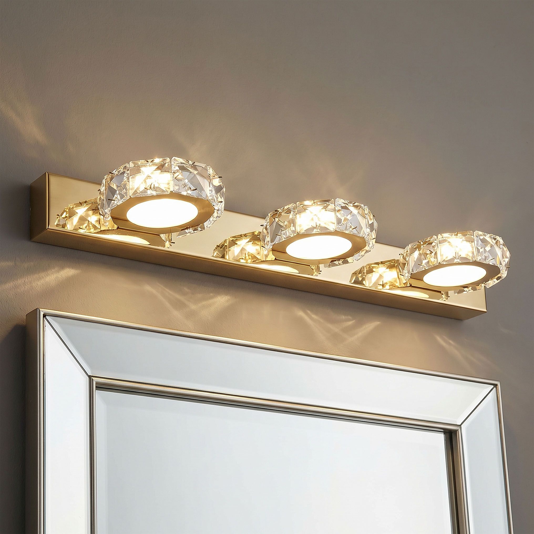 Toolight, LED nástenné svietidlo, 46 cm, 9W, 4000K, 500lm, zlatá lesklá, OSW-66073