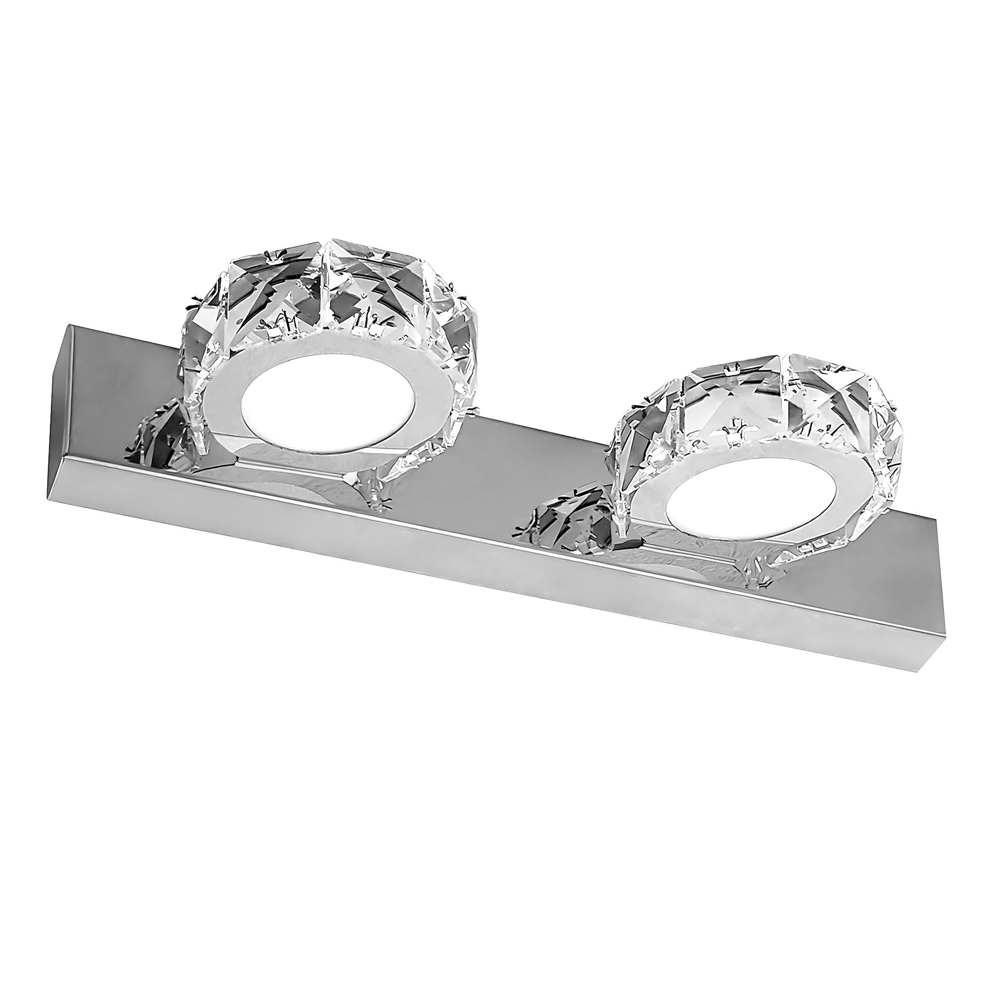 Toolight, LED nástenné svietidlo 32 cm, 6W, 4000K, 500lm, APP1936-2W, chrómová, OSW-66070