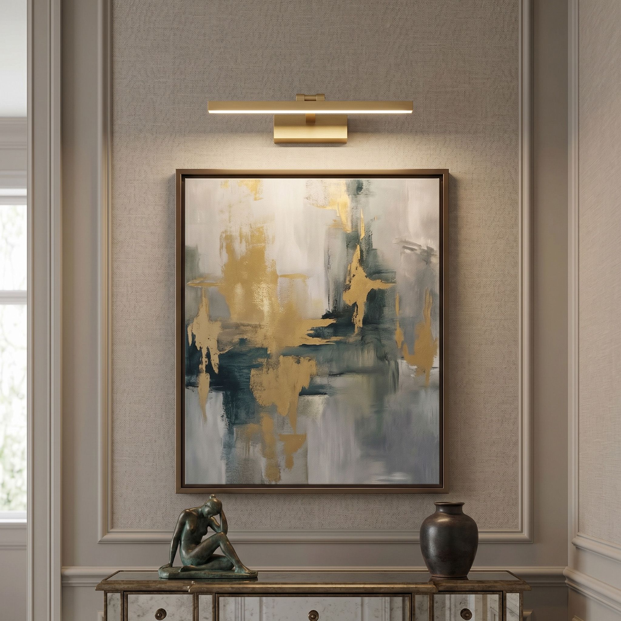 Toolight APP1863-1W – nastavitelná hlavice, zlatá matná