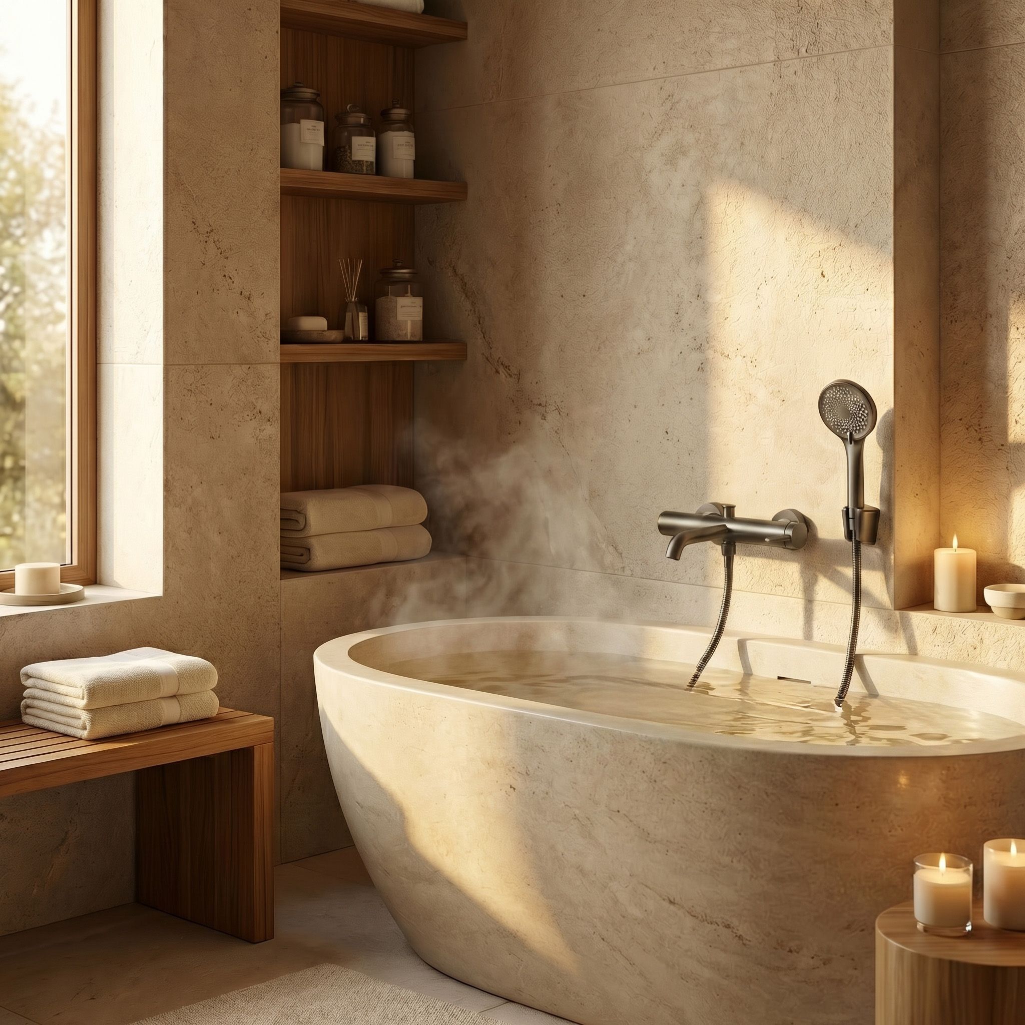 REA Rivo vanová batéria sprchová súprava