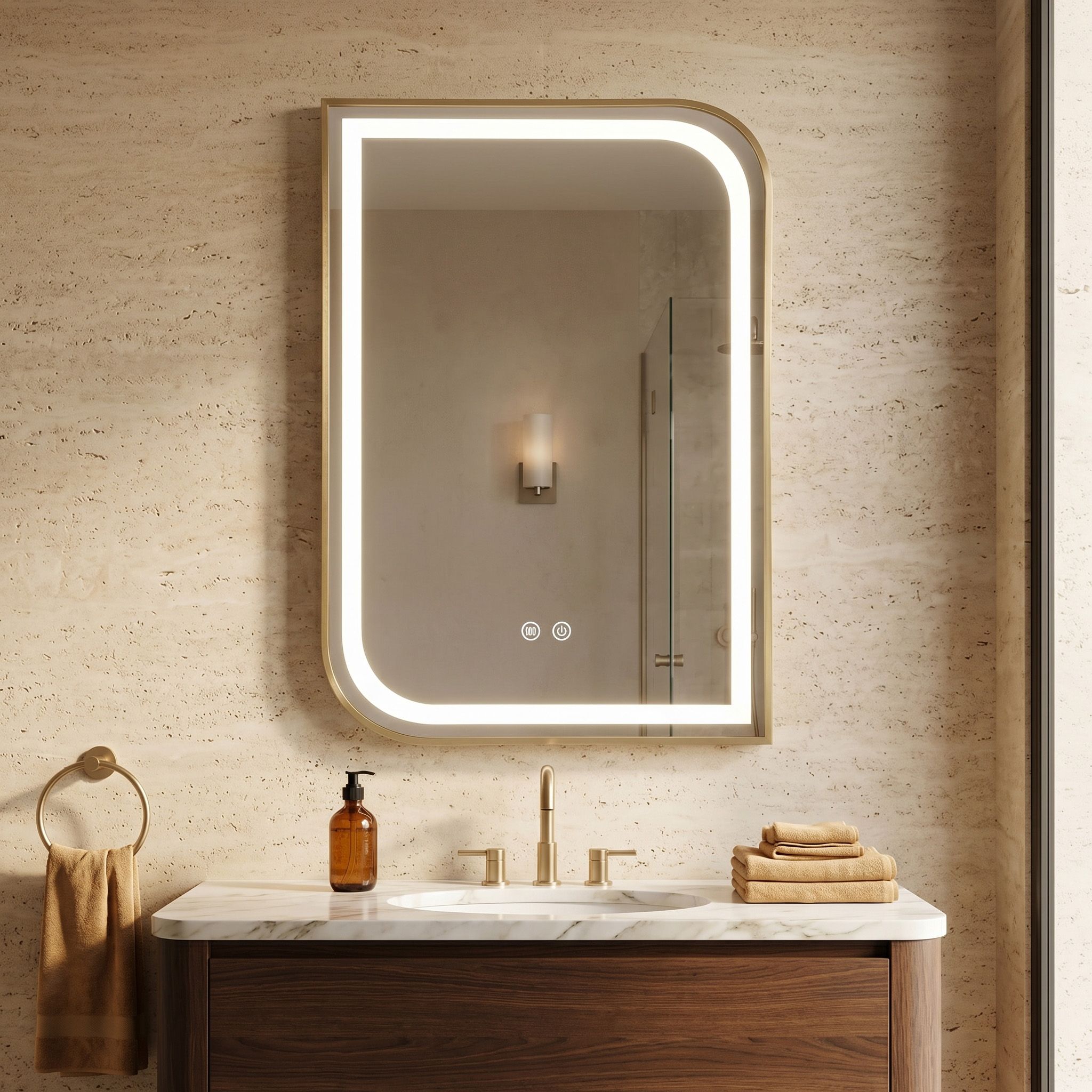 REA Zone LED zrkadlo Anti-Fog