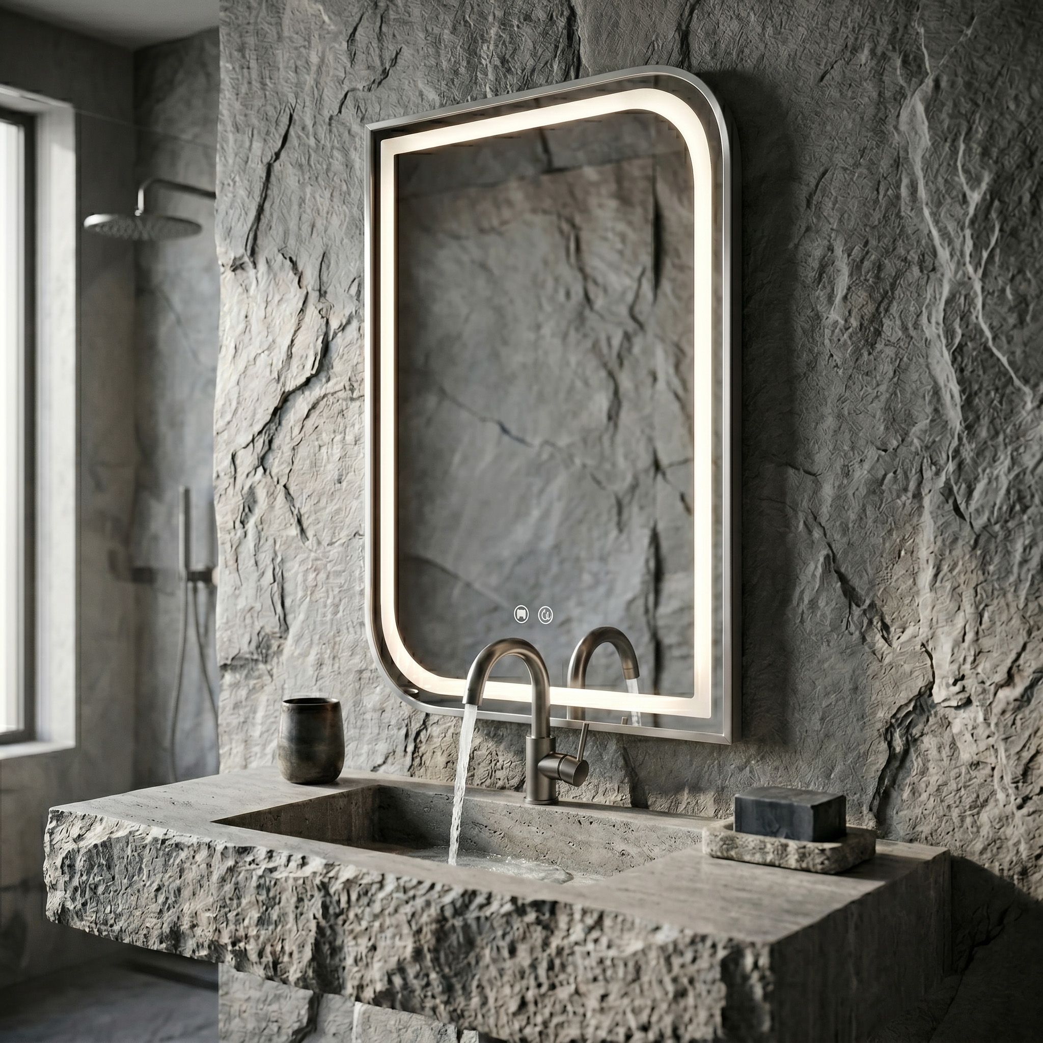 REA Zone LED zrkadlo detail funkcia