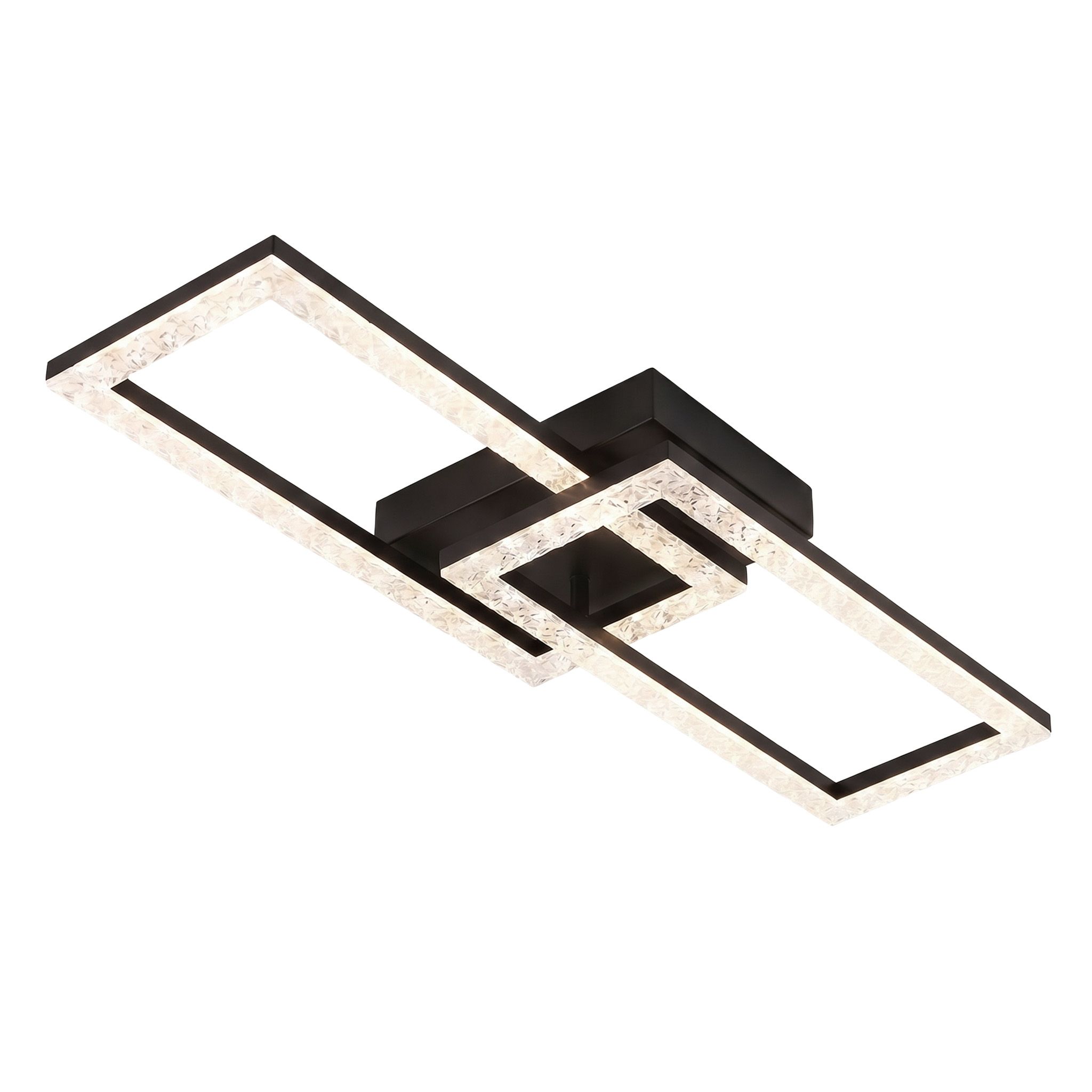 Toolight, stropné LED svietidlo 610x200 mm, 12W, 4000K, 1000lm, čierna matná, G155-C, OSW-06409