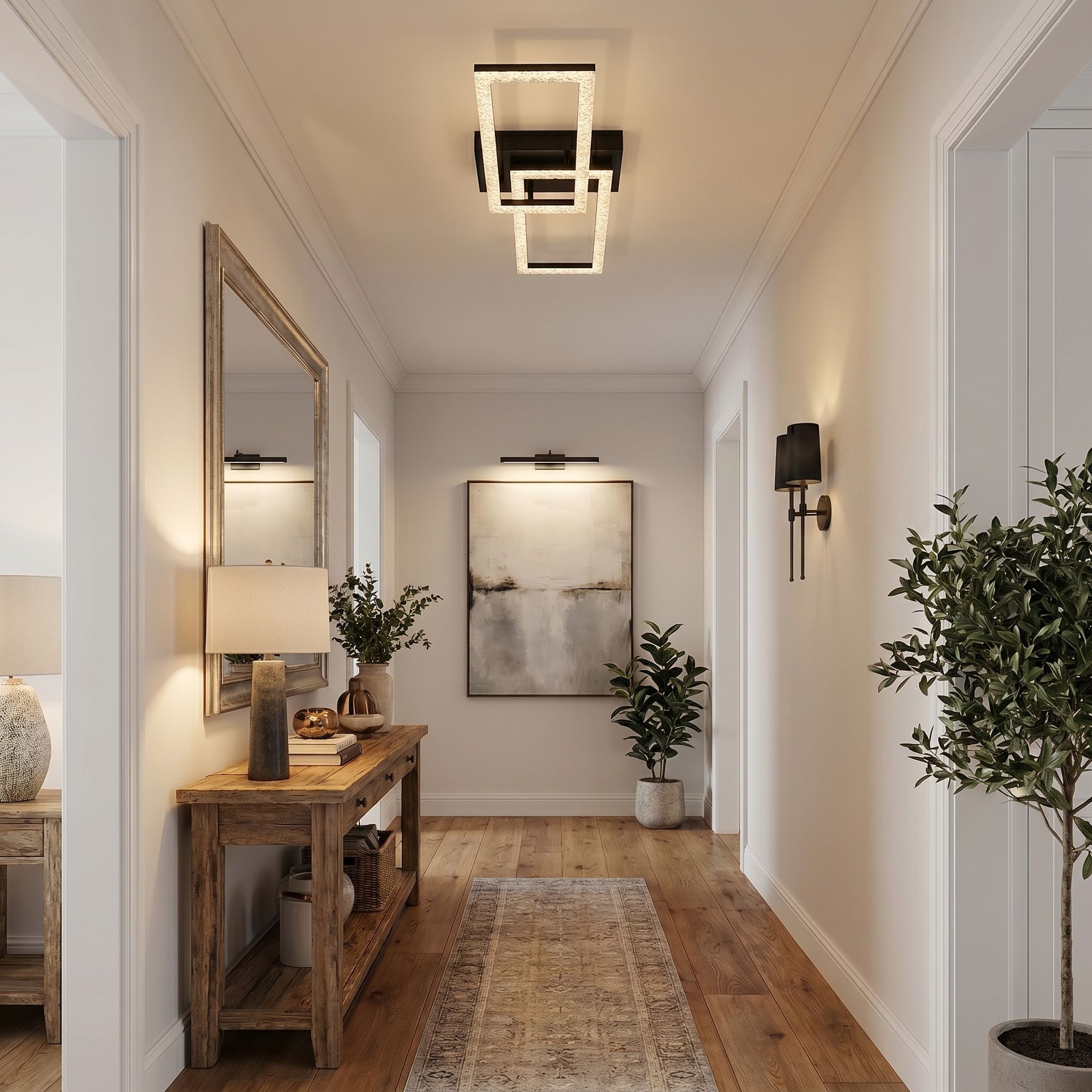 Toolight, stropné LED svietidlo 610x200 mm, 12W, 4000K, 1000lm, čierna matná, G155-C, OSW-06409