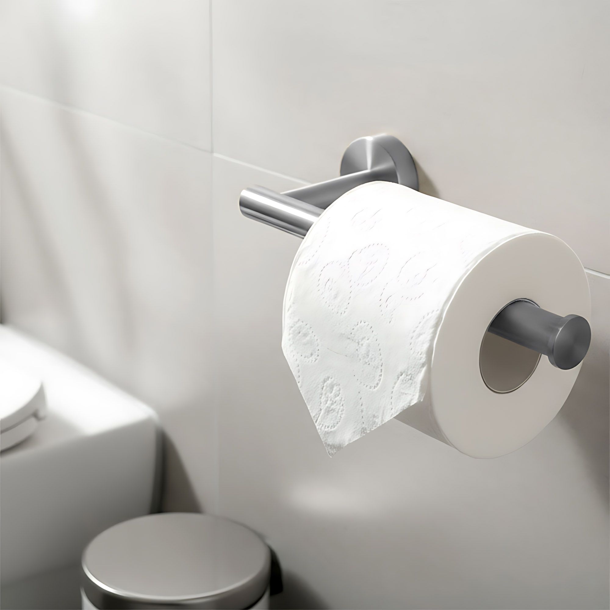 Rea Ari, set accesorii baie (4 piese), oțel periat, REA-06600