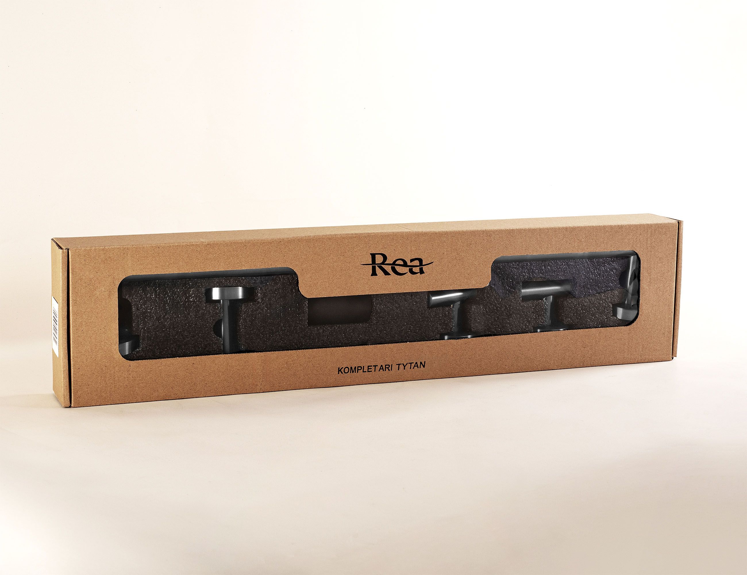 Rea Ari, set accesorii baie 4 buc, grafit, REA-06601