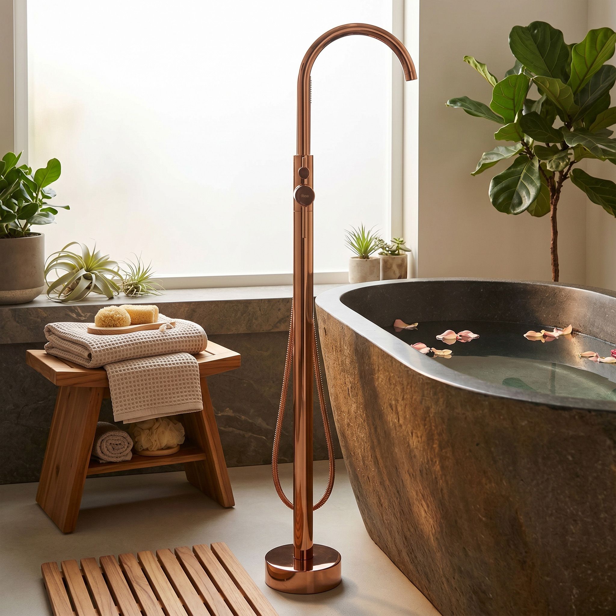 REA Lungo mosadzná konštrukcia a keramická kartuša