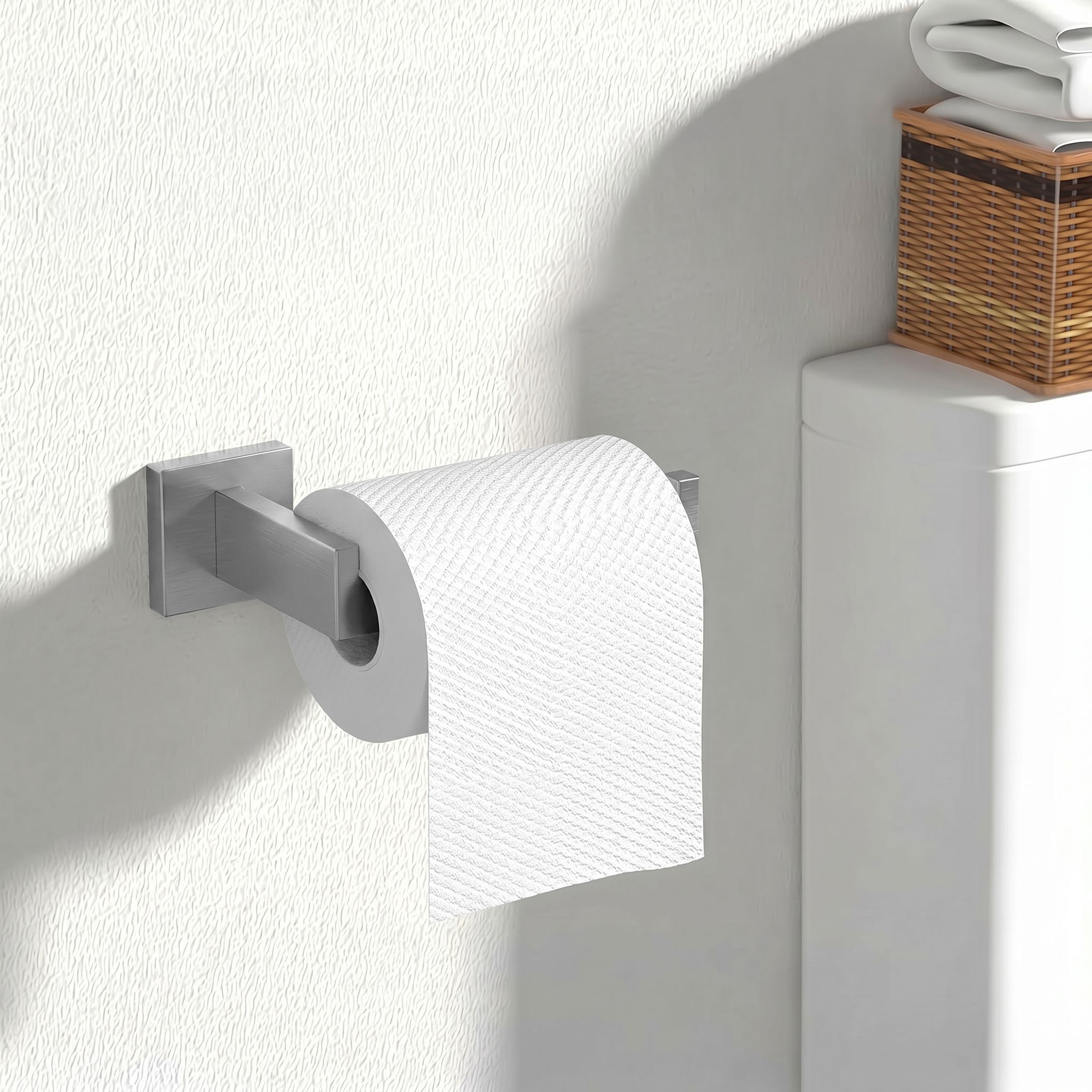 Rea Rio, set accesorii baie 4 buc, oțel periat, REA-06606