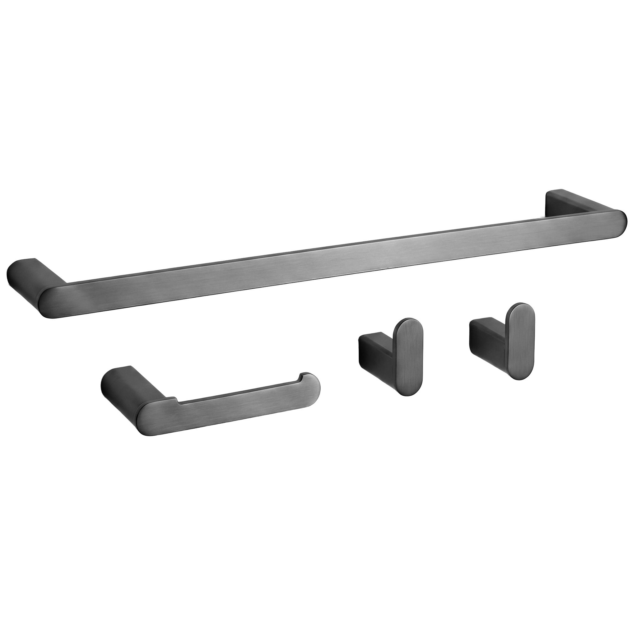 Rea Mati, set accesorii baie 4 buc, grafit, REA-06605