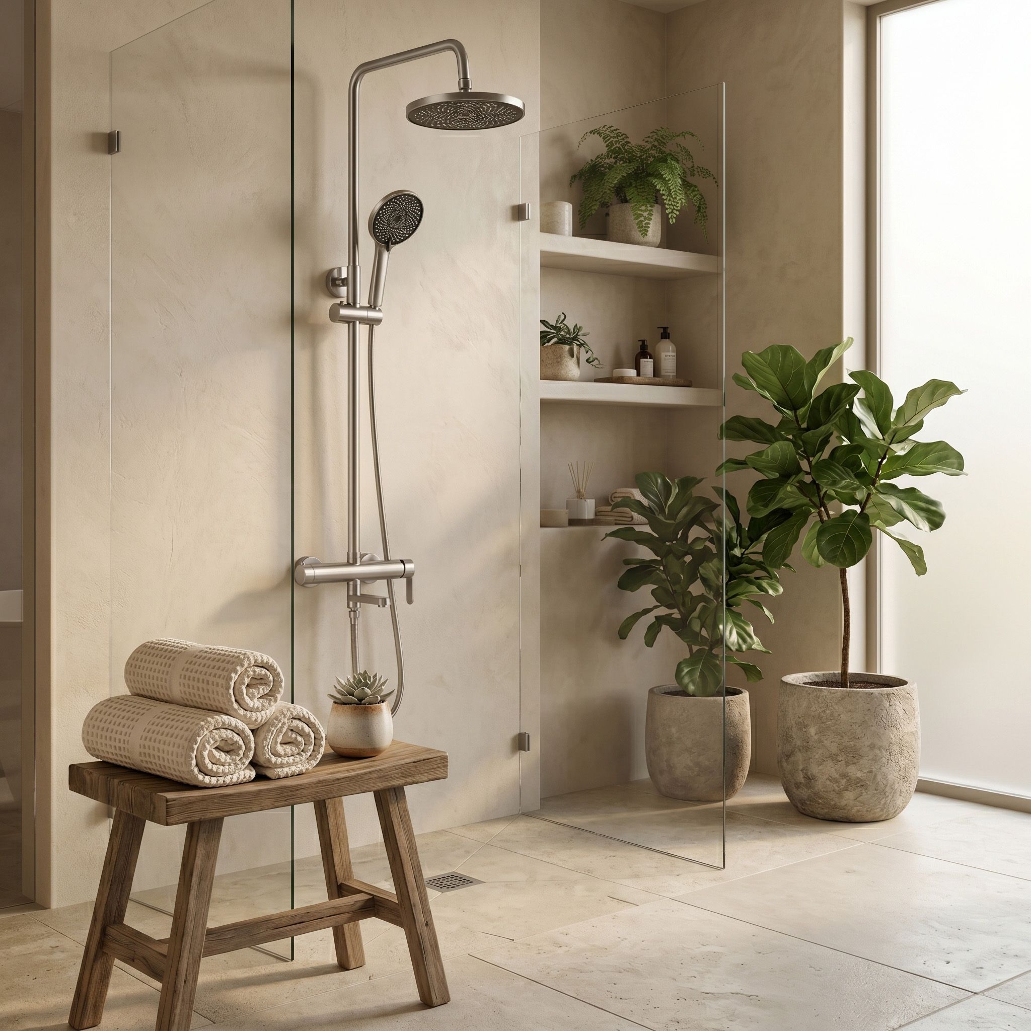 REA Arcos dažďová sprcha Titanova