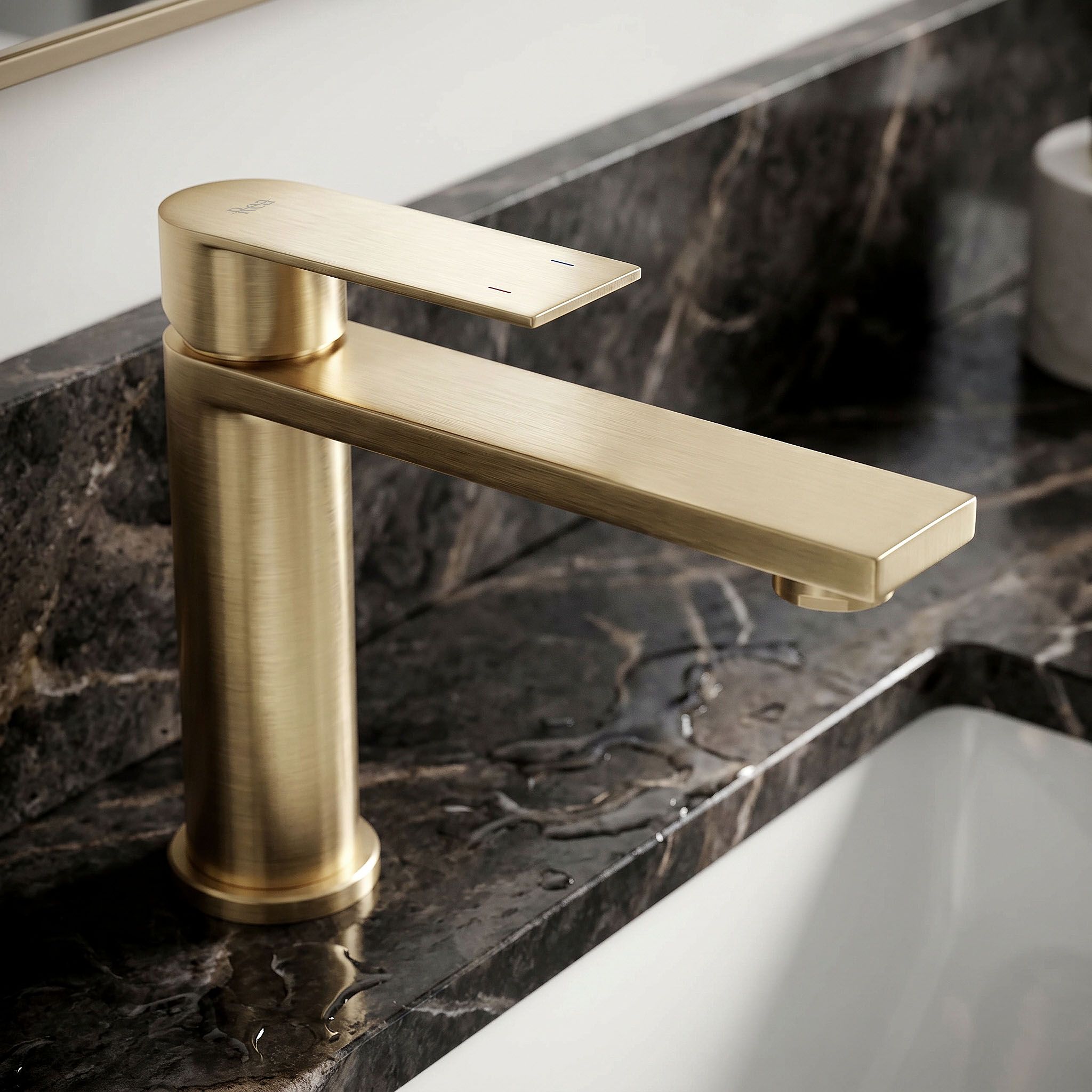 REA Hunter umývadlová batéria nízka Zlatá matná REA-B6691