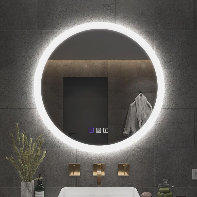 Rea BLUETOOTH FFJ, okrúhle LED zrkadlo, 80cm, HOM-06500