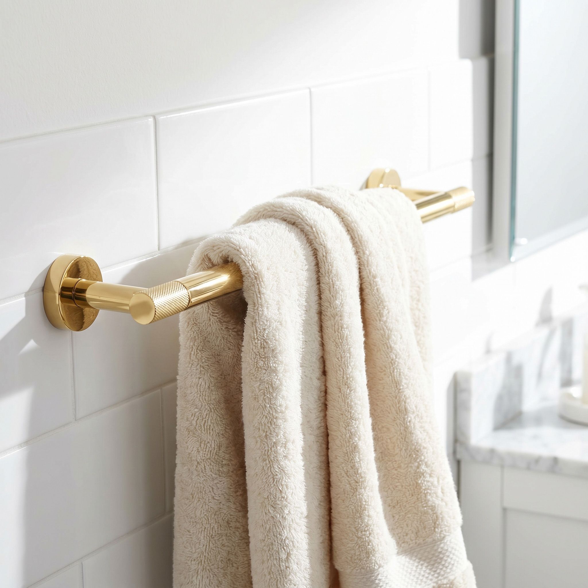 Rea Modern, držiak na uterák 60cm, zlatá lesklá, REA-66000