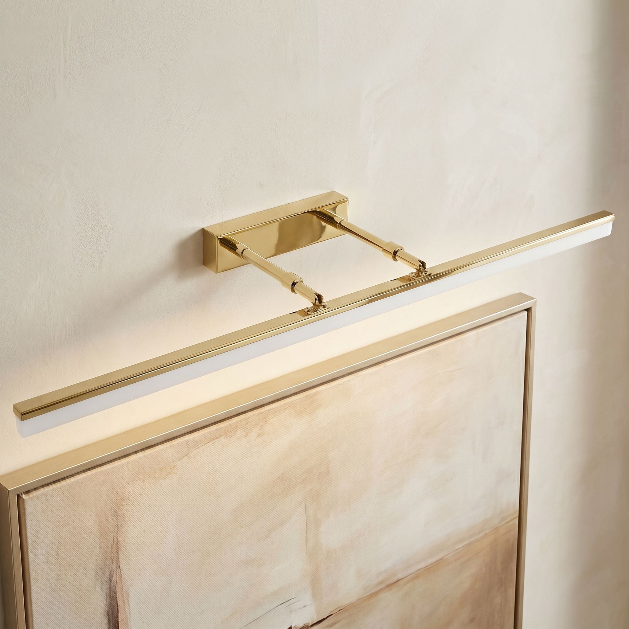 Toolight, LED nástenné svietidlo, 80cm, 13W, 4000K, APP1874-1W, zlatá lesklá, OSW-66029