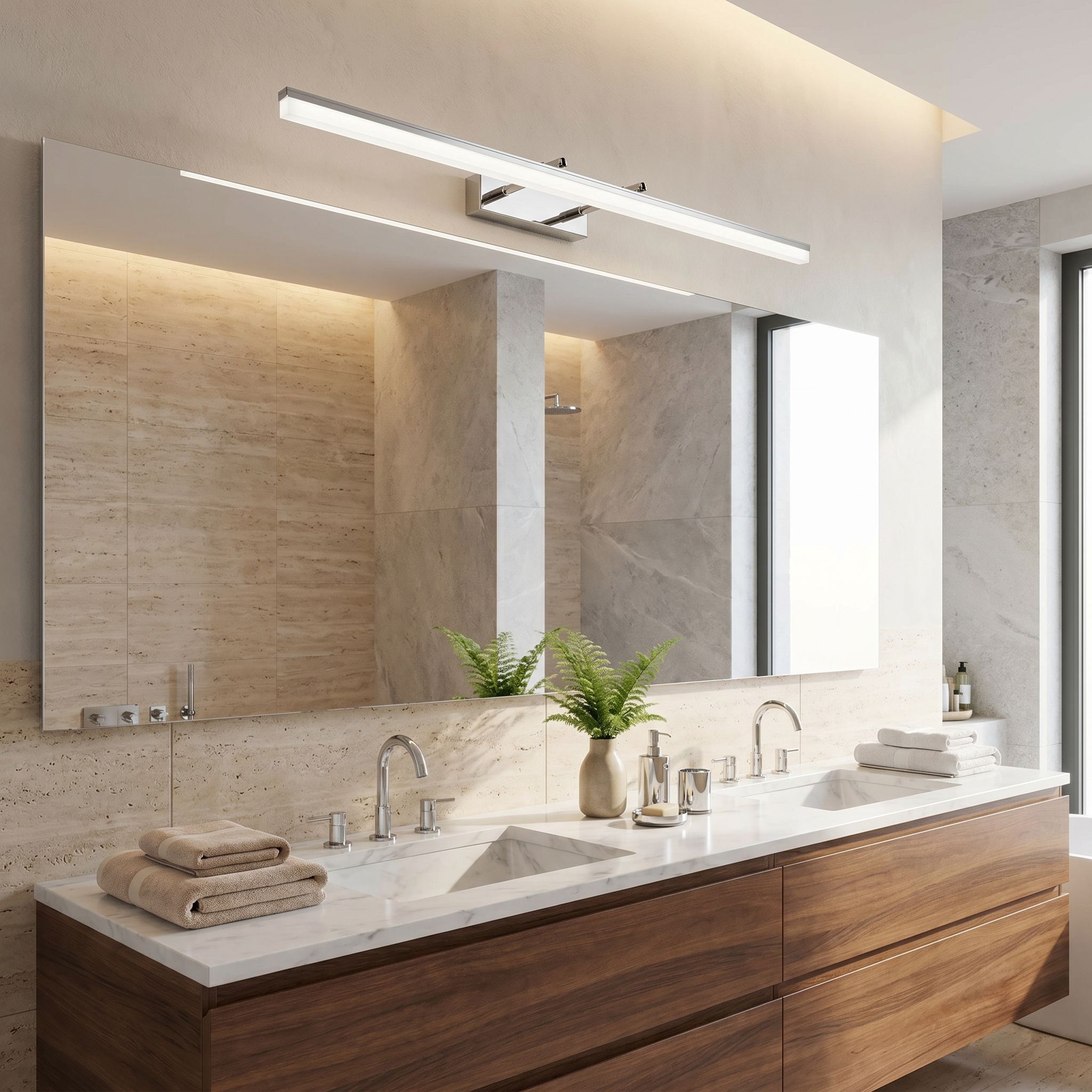 Toolight APP1871-1W — design elegant deasupra oglinzii într-o baie luxoasă