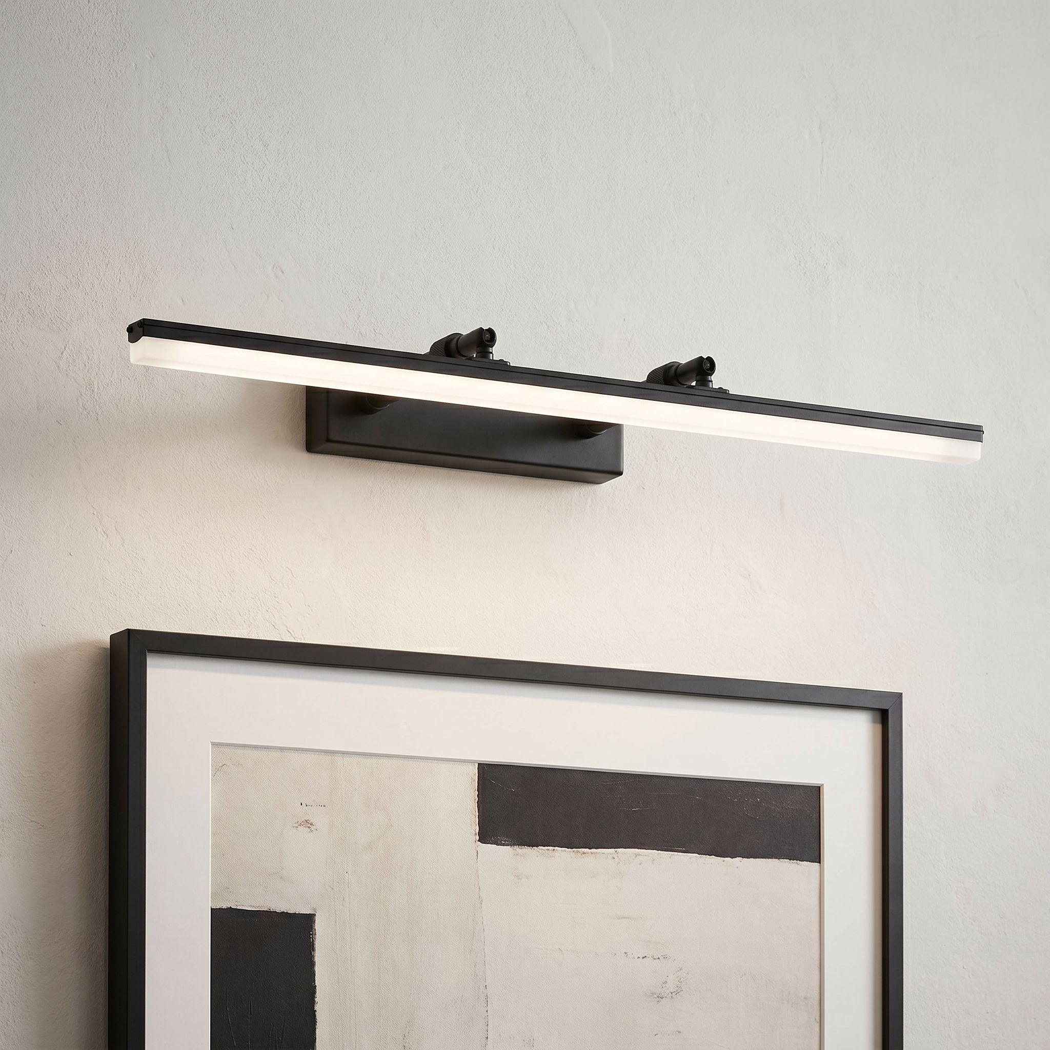 Toolight, LED nástenné svietidlo, 60cm, 9W, 4000K, 1000lm, APP1879-1W, Čierna matná, OSW-66034