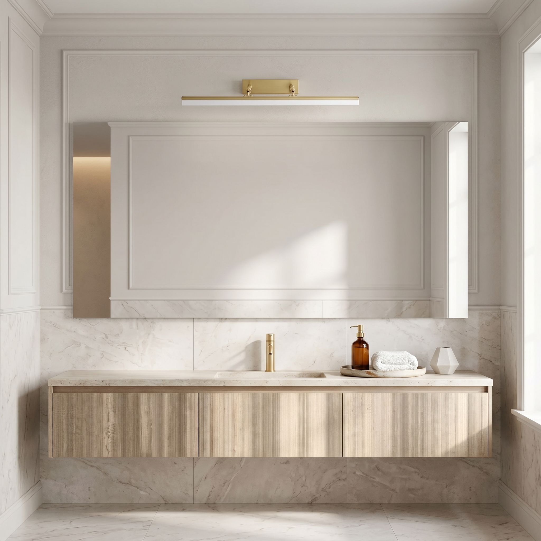 Toolight APP1876-1W — design elegant deasupra oglinzii într-o baie luxoasă