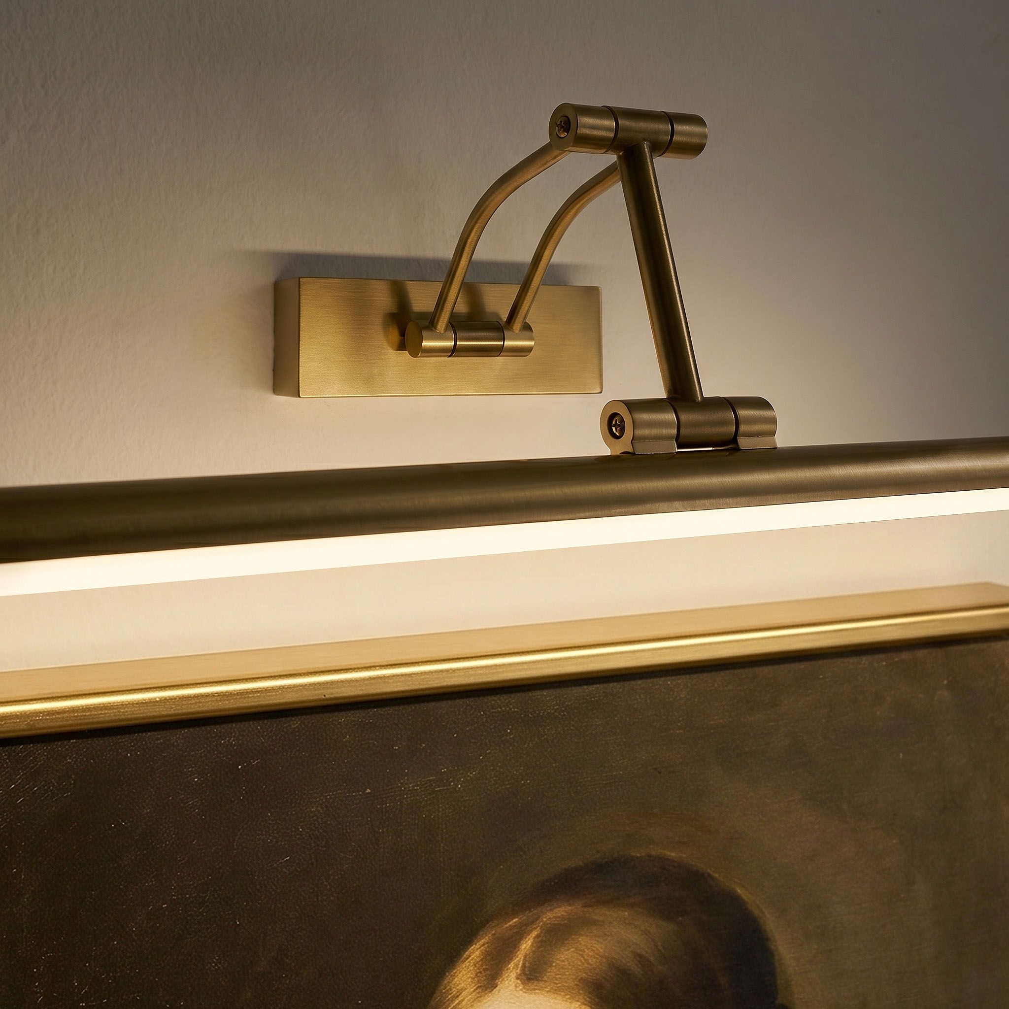 Toolight, LED nástenné svietidlo, 80cm, 16W, 4000K, 1500lm, SWE024-1W, zlatá matná, OSW-20123