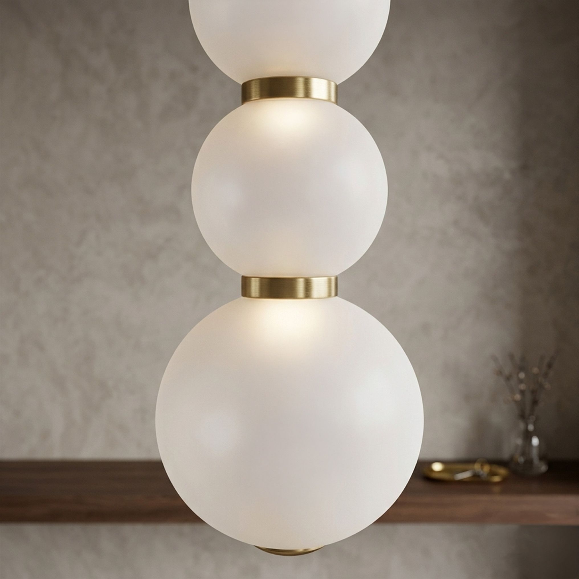 Toolight, LED závesné svietidlo, 15cm, 17W, 3000K, 2500lm, LHJ114-4CP, zlatá matná, OSW-08810