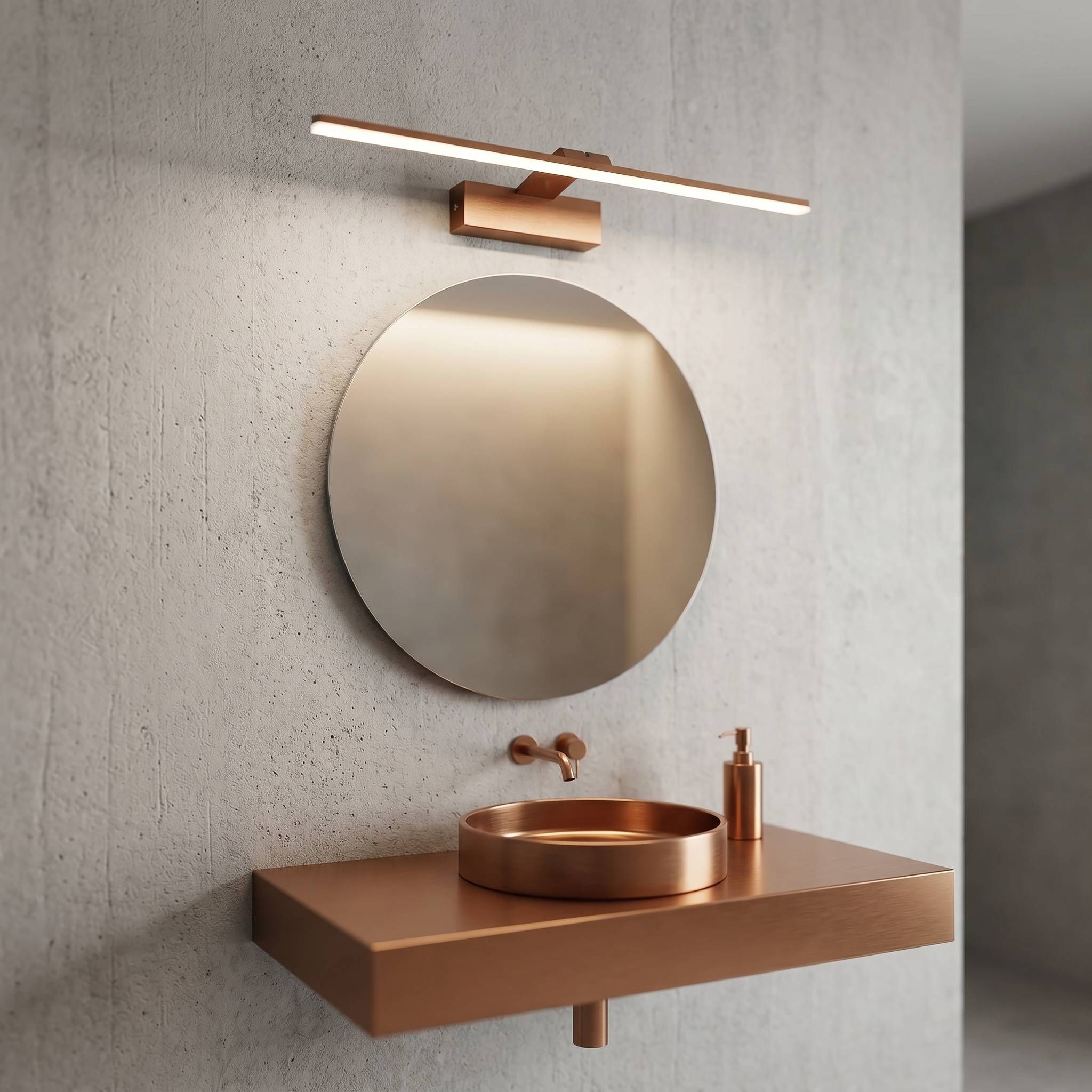 Toolight SWE014-1W — design elegant deasupra oglinzii într-o baie luxoasă