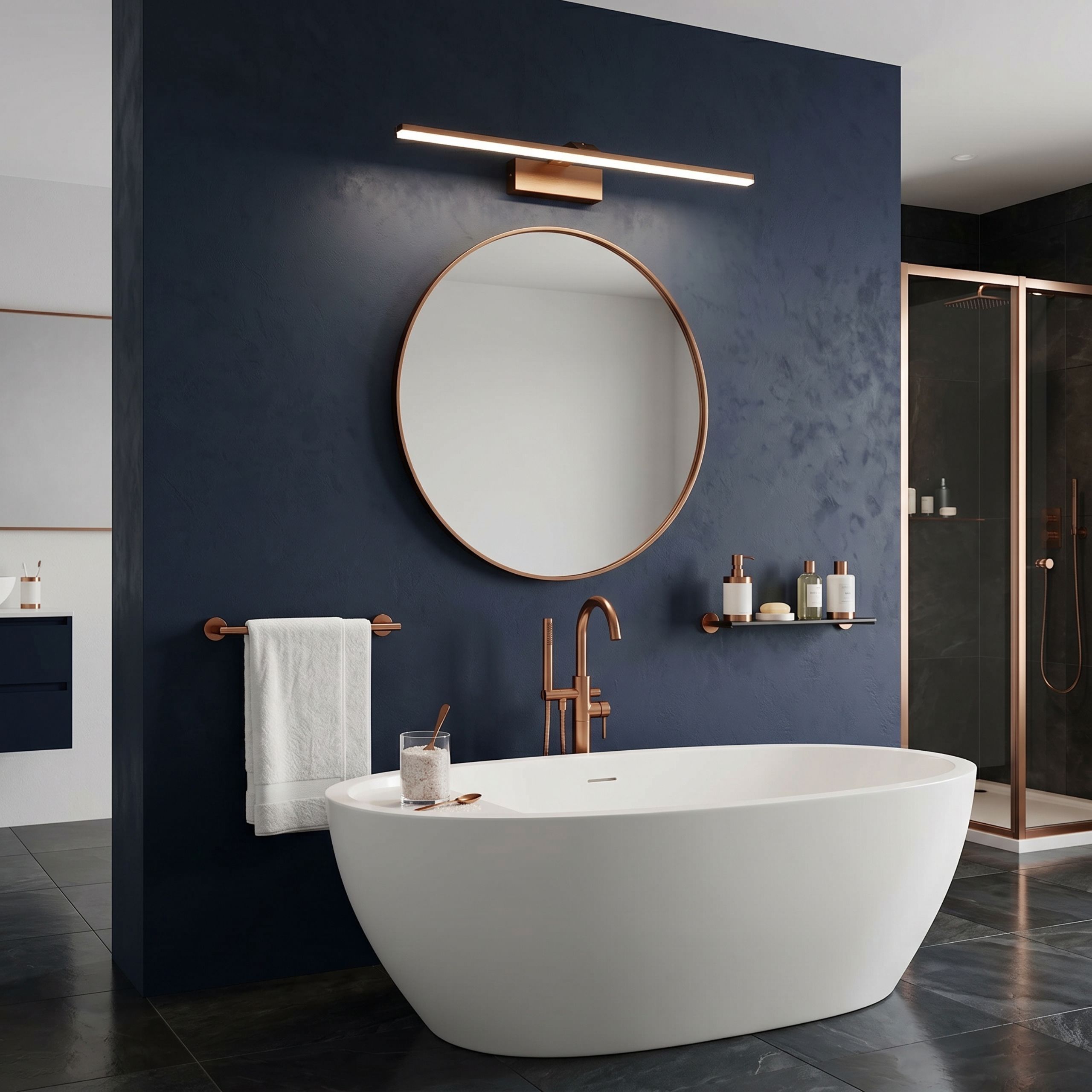 Toolight, LED nástenné svietidlo, 58cm, 14W, 4000K, 1000lm, SWE014-1W, medená matná, OSW-20113