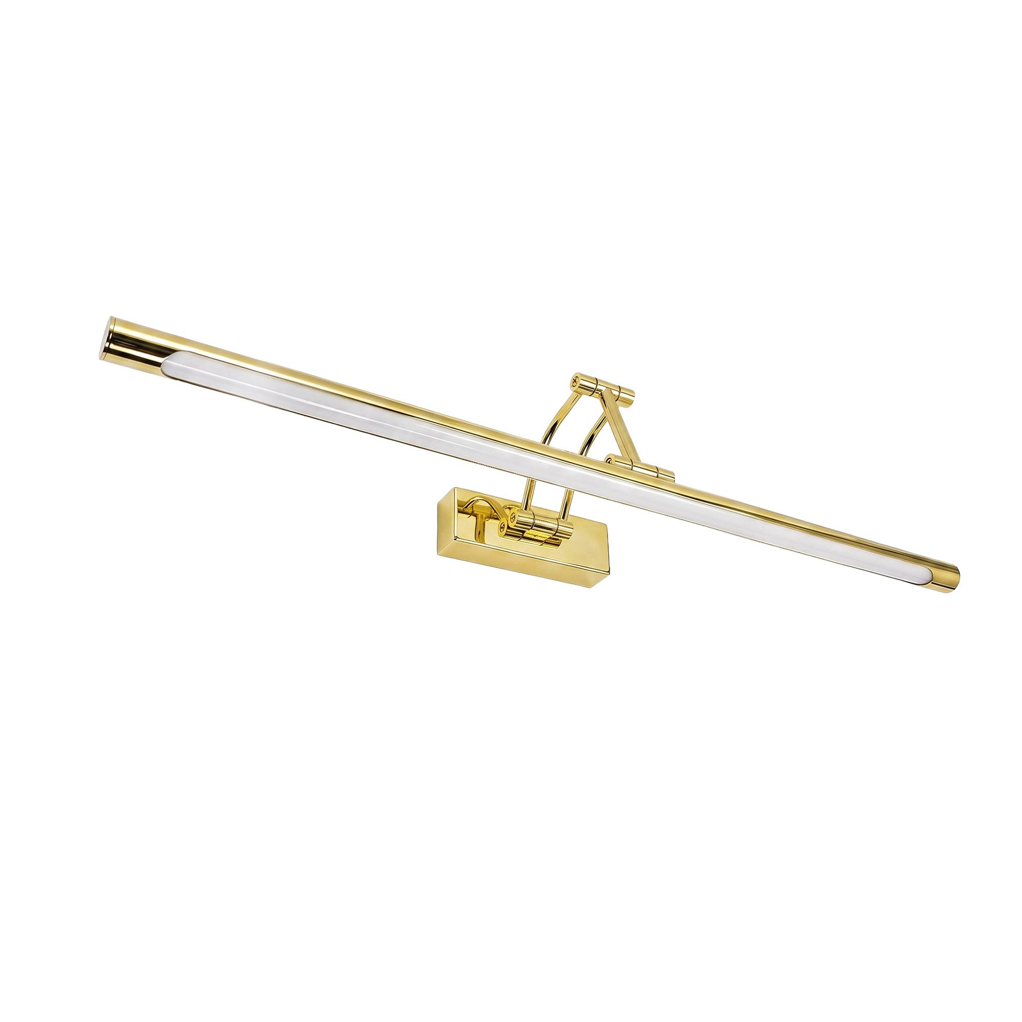Toolight, LED nástenné svietidlo, 60cm, 12W, 4000K, 1500lm, SWE020-1W, zlatá lesklá, OSW-20119