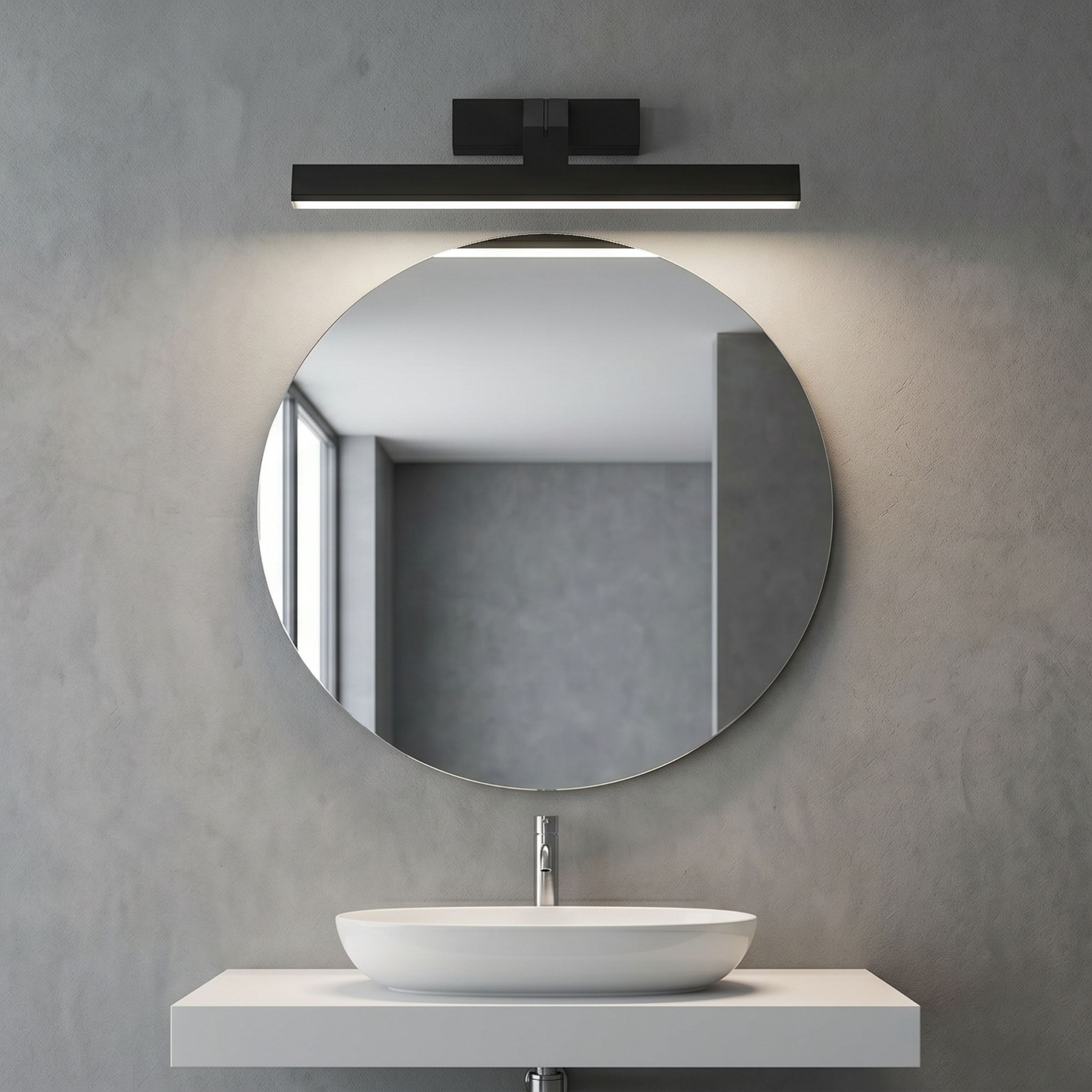 Toolight, LED nástenné svietidlo, 43cm, 8W, 4000K, 1000lm, SWE010-1W, čierna matná, OSW-20109