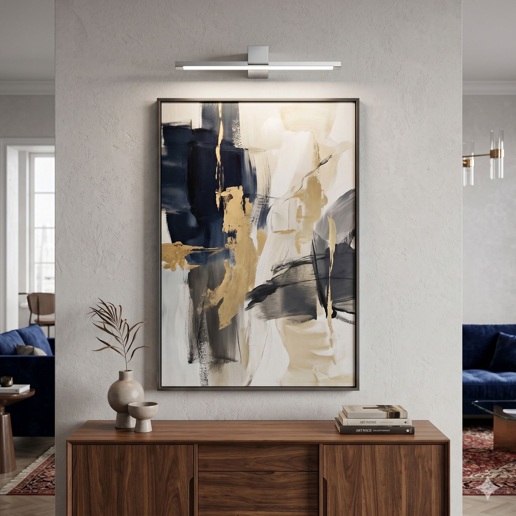 Toolight, LED nástenné svietidlo, 60cm, 12W, 4000K, 1000lm, SWE041-1W, chrómová, OSW-20141
