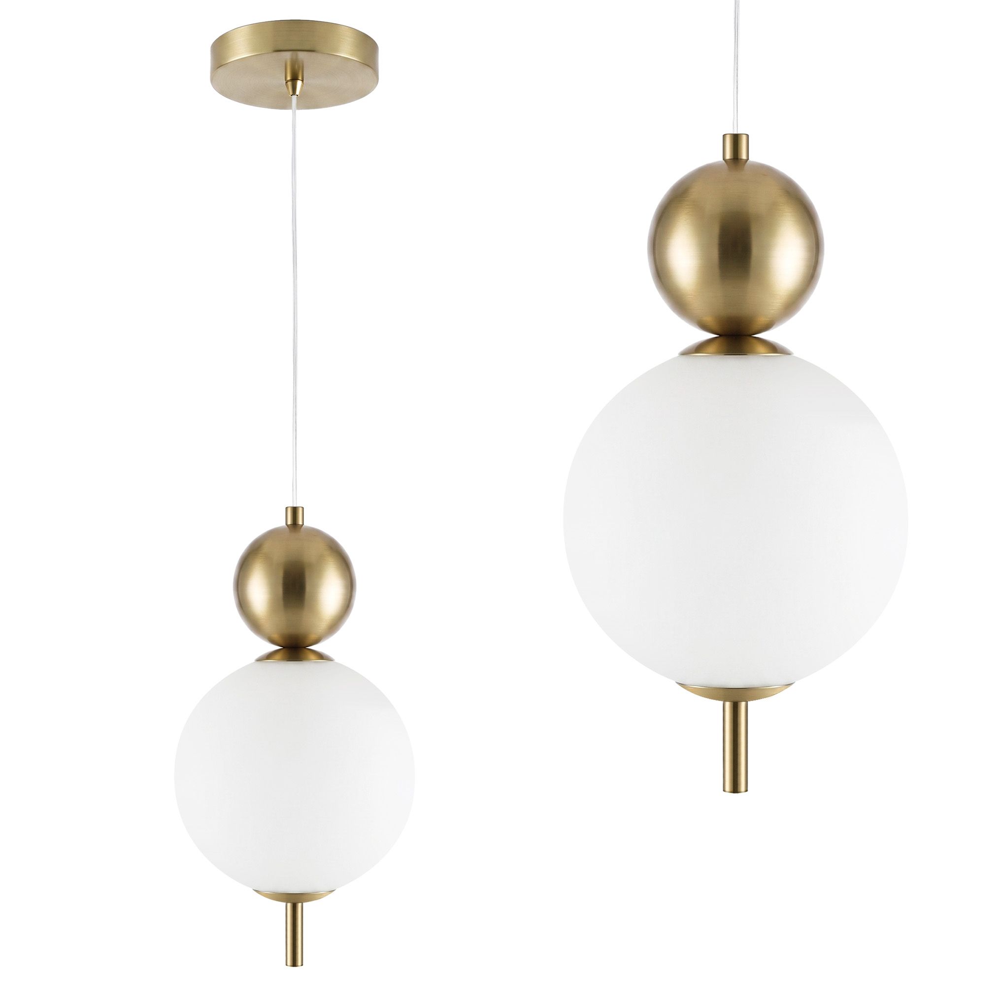 Toolight LHJ115-1CP kefované zlaté závesné LED svietidlo nad stôl