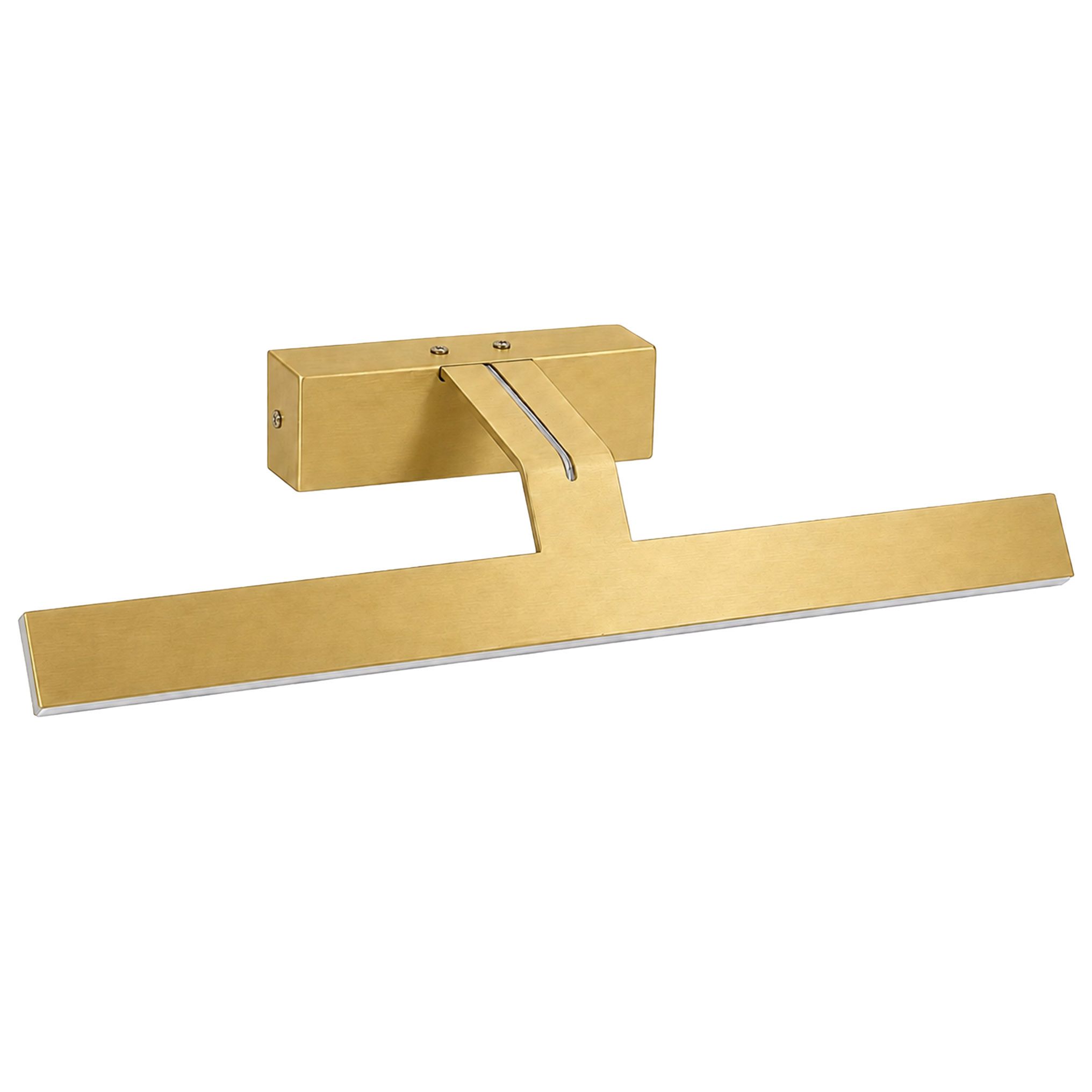 Toolight SWE007-1W 43 cm brúsené zlaté nástenné LED svietidlo nad zrkadlo