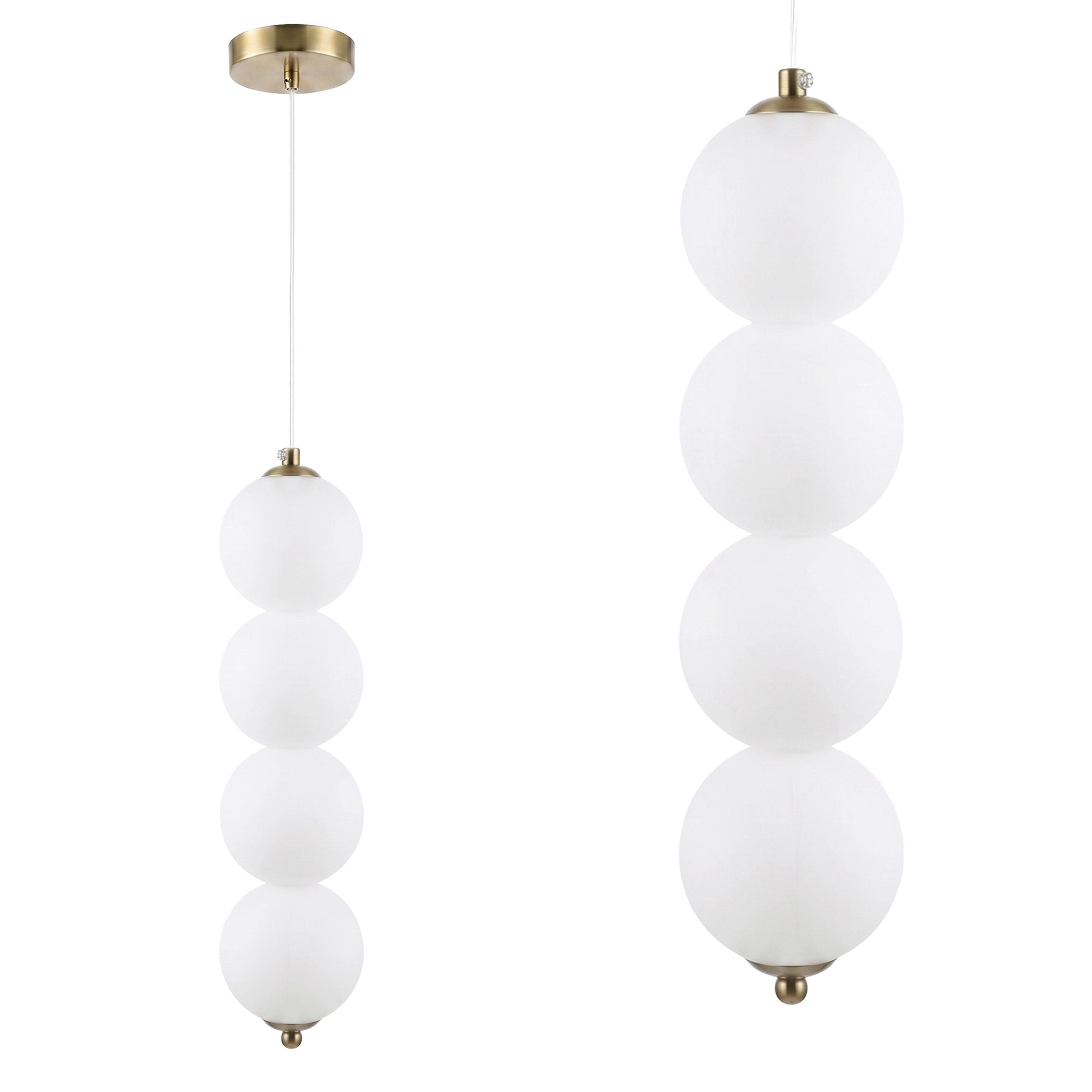 Toolight LHJ118-4CP kefované zlaté závesné LED svietidlo nad stôl