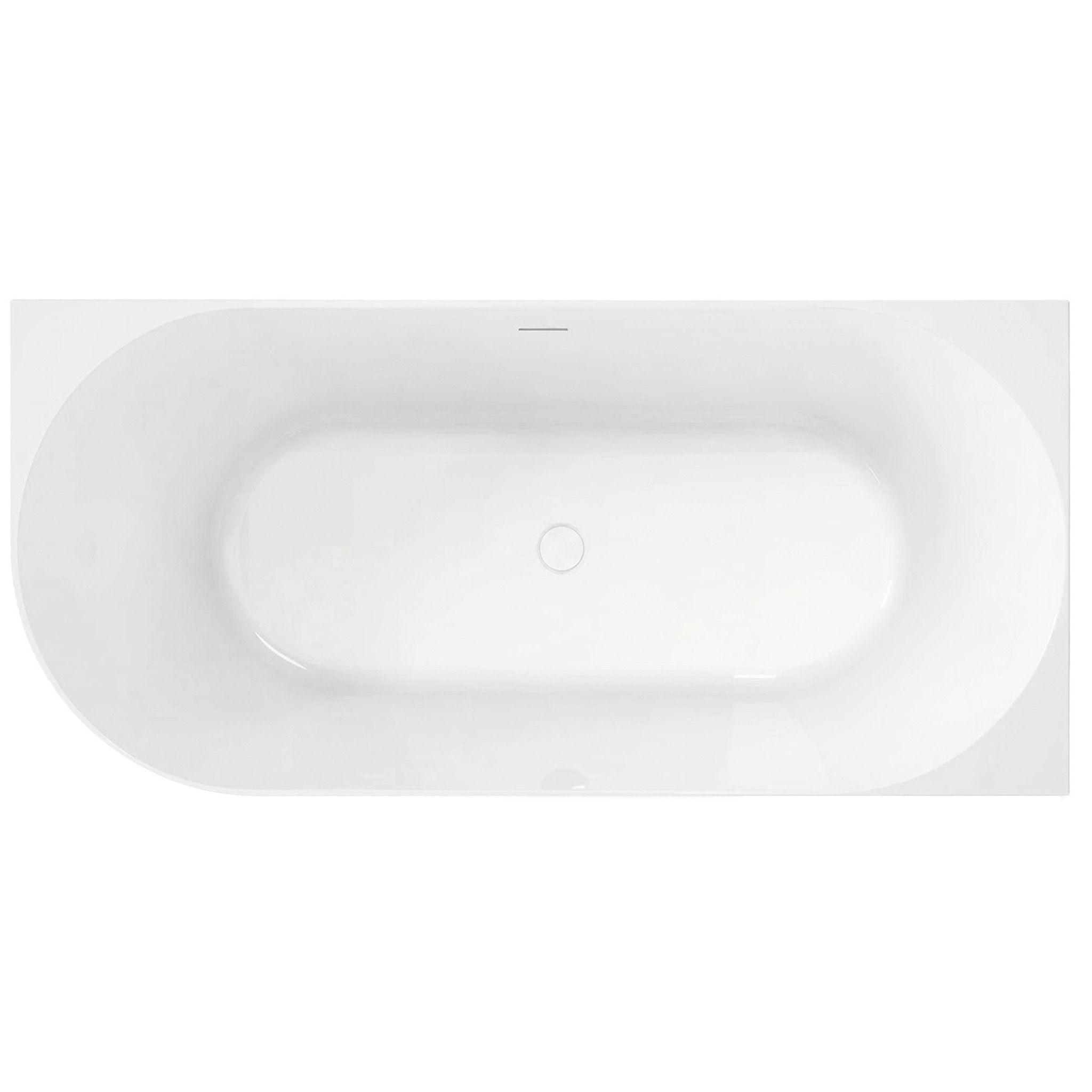 Rea Bellanto Slim, rohová akrylátová vaňa, 150x74cm, pravá, zlatá odtoková krytka, KPL-W7583