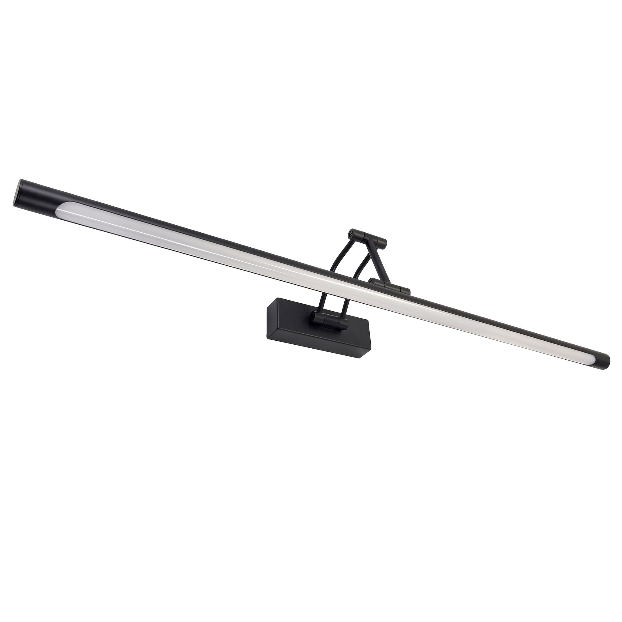 Toolight SWE027-1W 80 cm čierne matné nástenné LED svietidlo nad zrkadlo