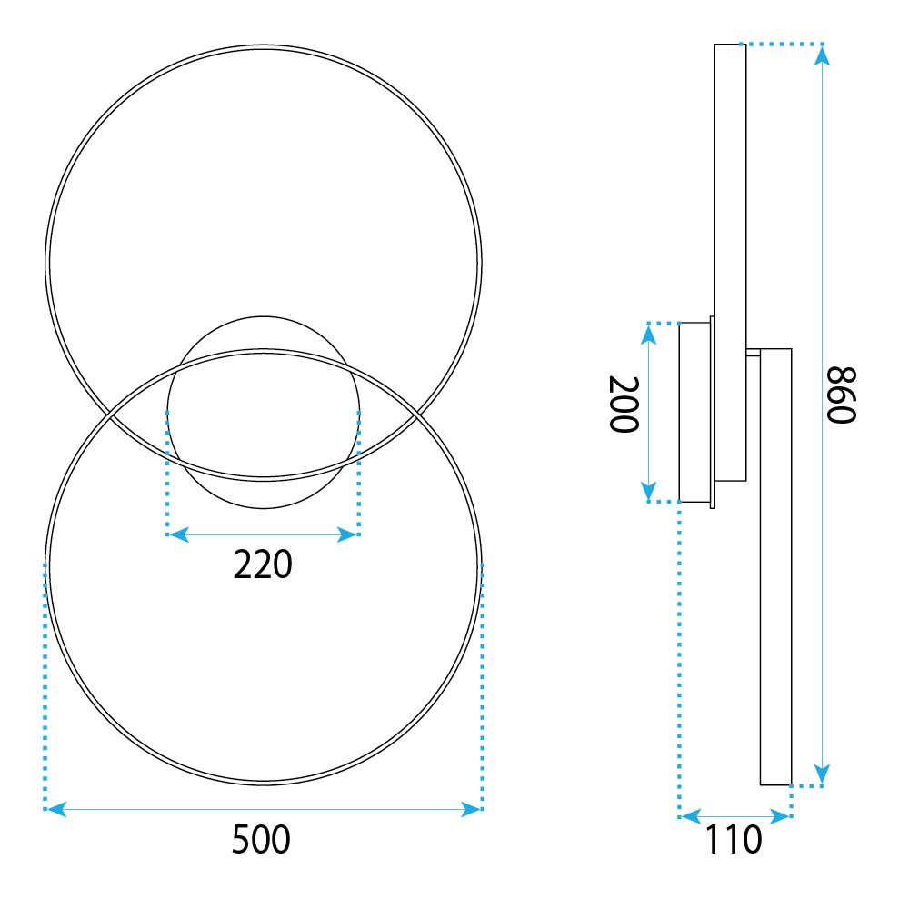 Toolight, LED stropné svietidlo, 85cm, 35W, 4000K, 3000lm, SWE062-C, zlatá matná, OSW-20162