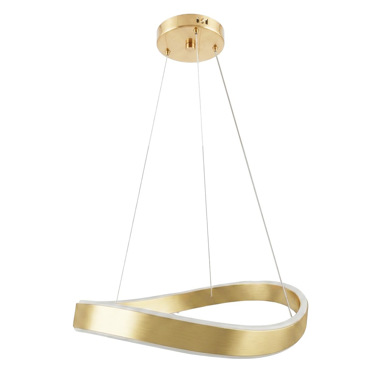 Toolight SWE065-CP brúsené zlaté závesné LED svietidlo nad stôl